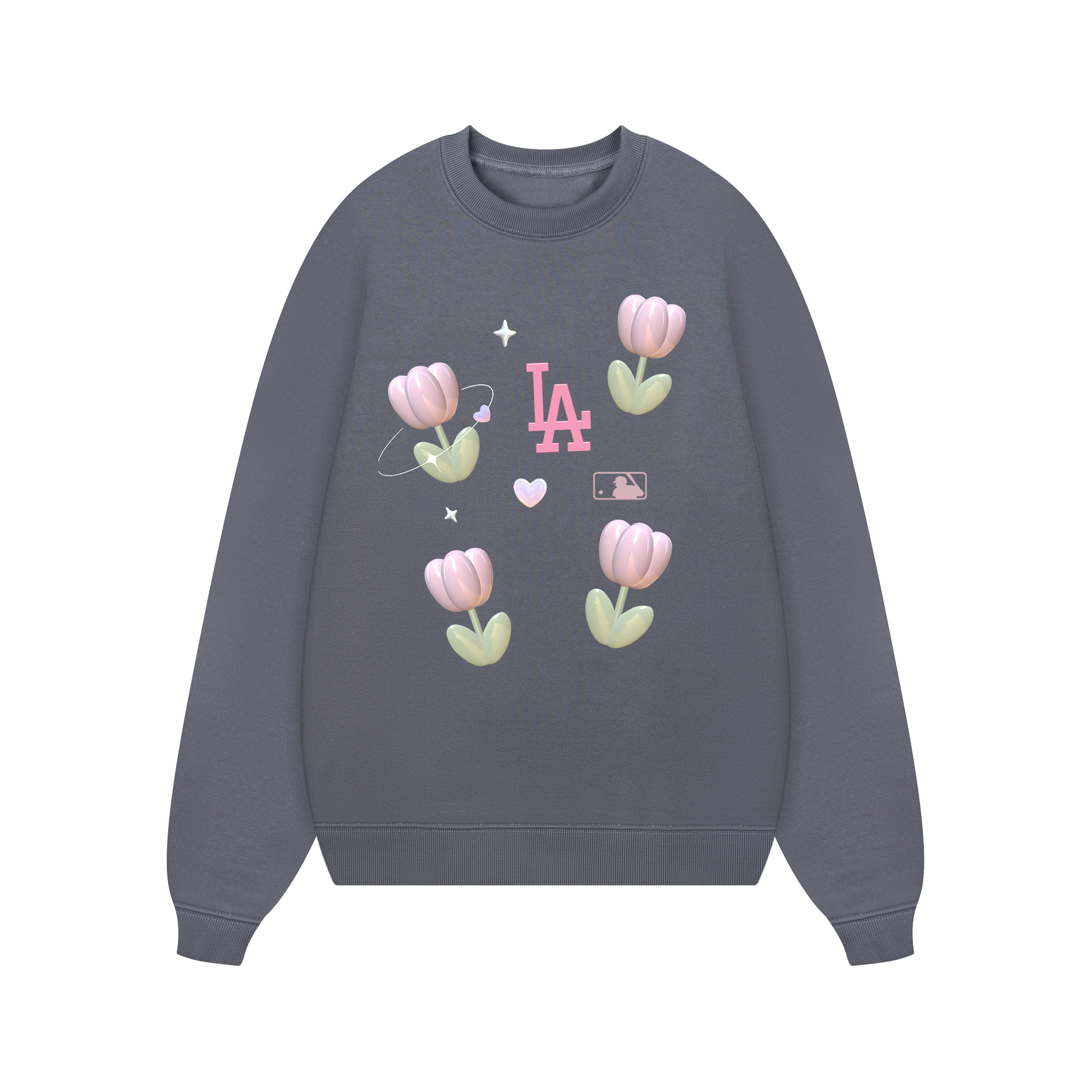 MLB Floral Cute LA Tulip Sweater