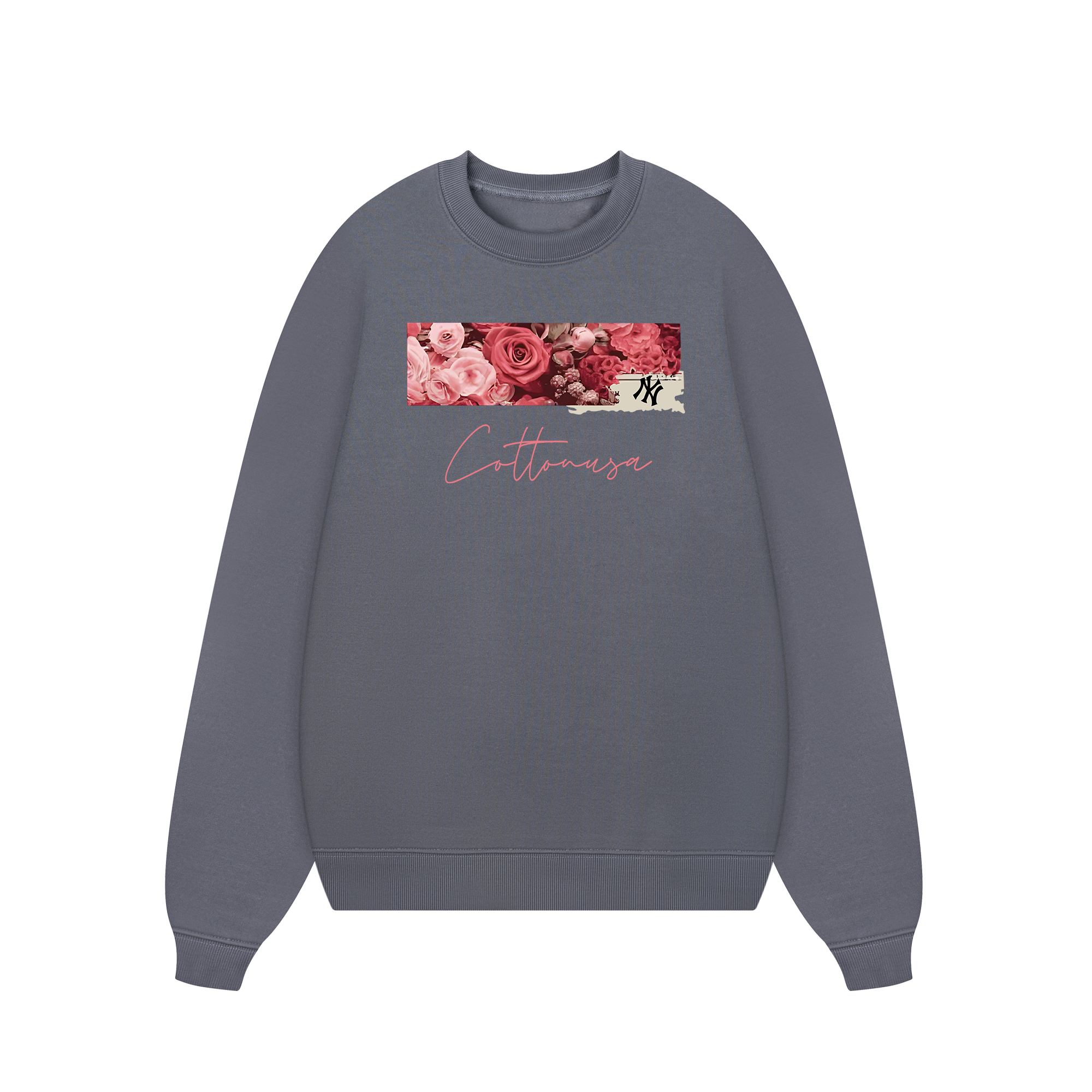 MLB Floral Rose Logo Retro Sweater