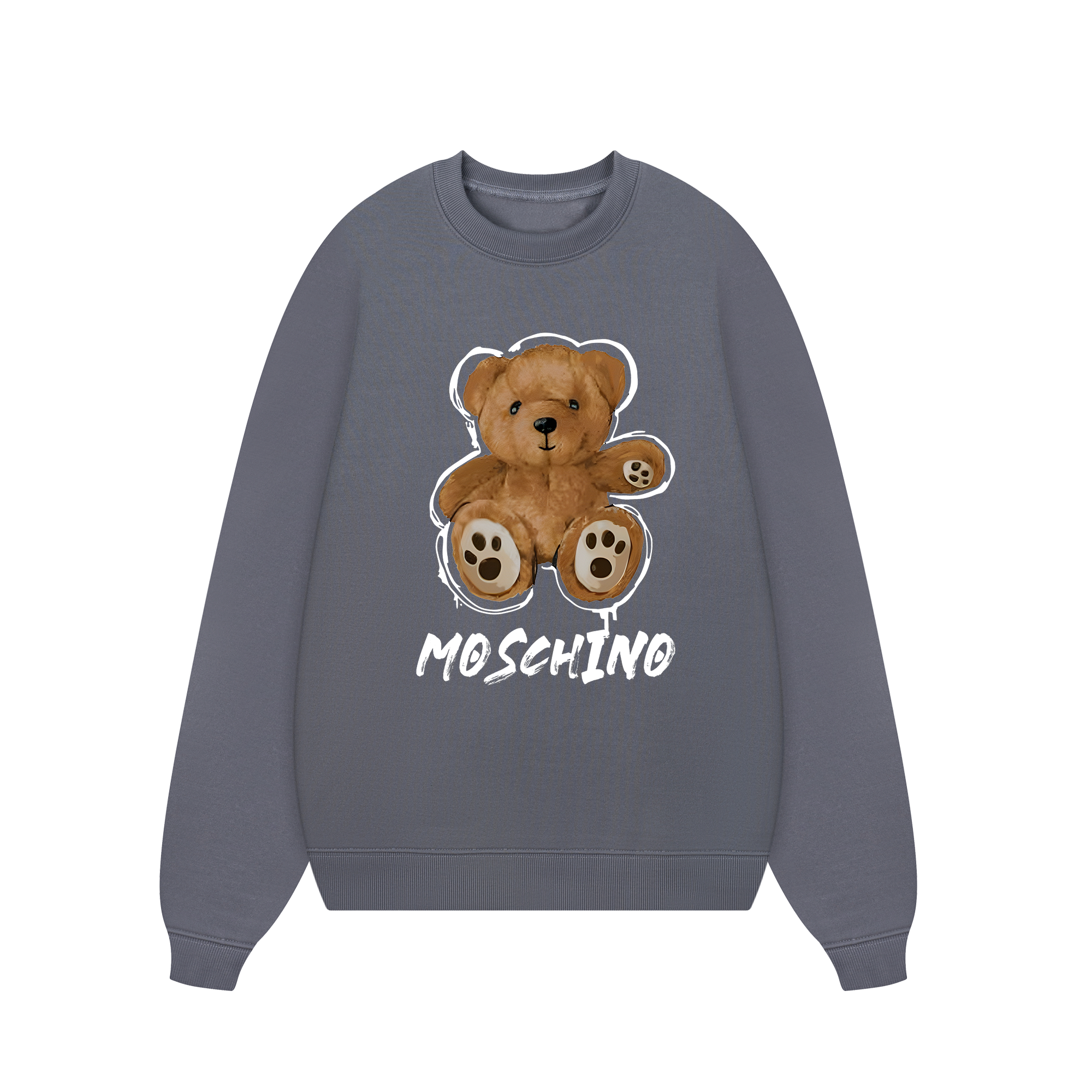 Moschino Funny Brown Bear Sweater