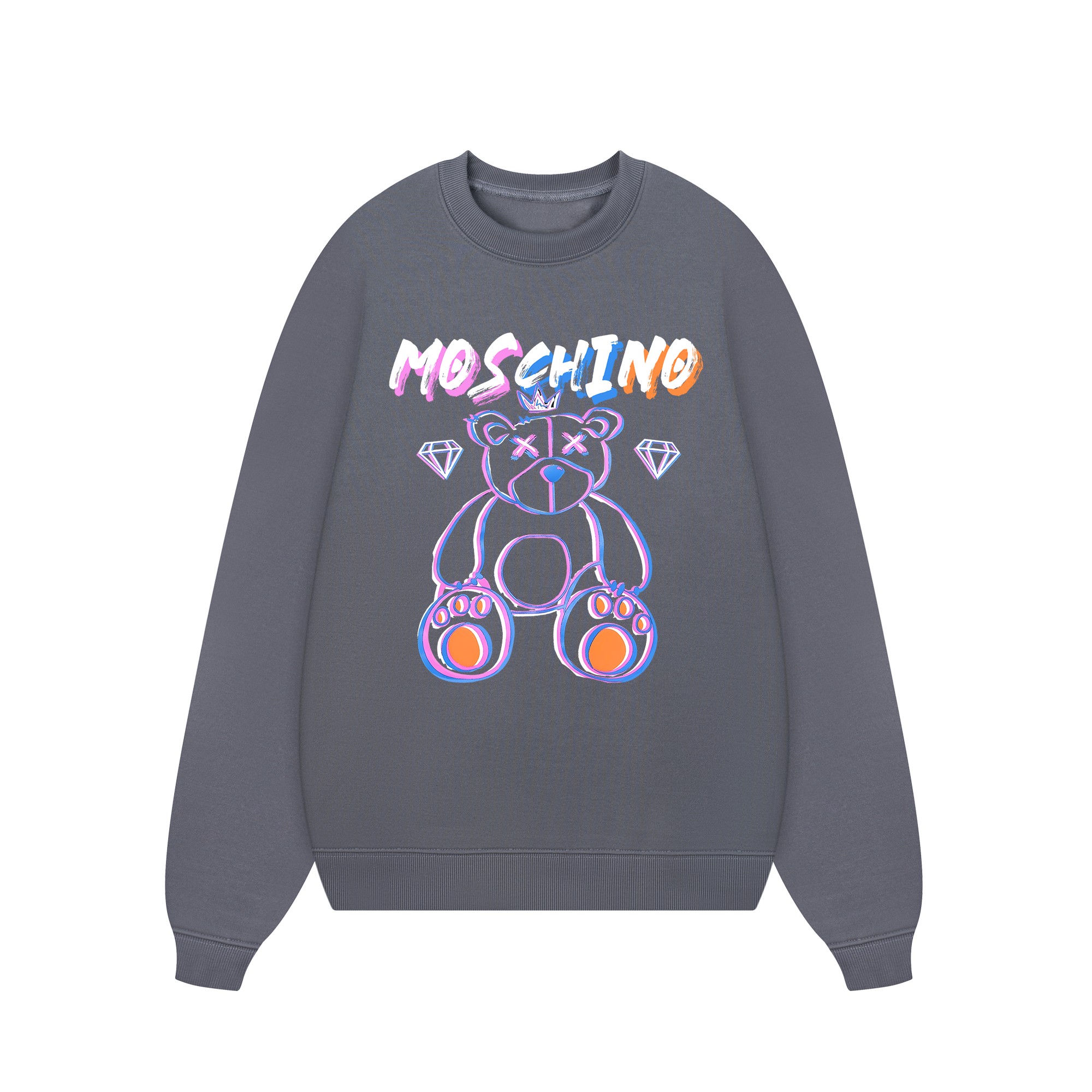 Moschino Blue Pink Bear Sweater