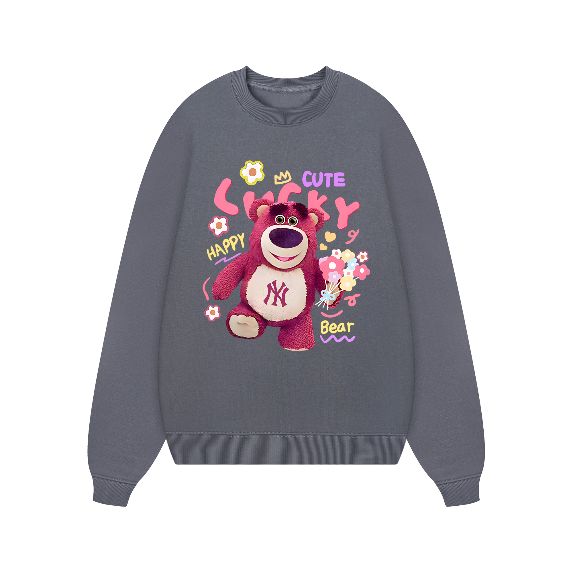 MLB Floral Pink Bear Toy Story Sweater