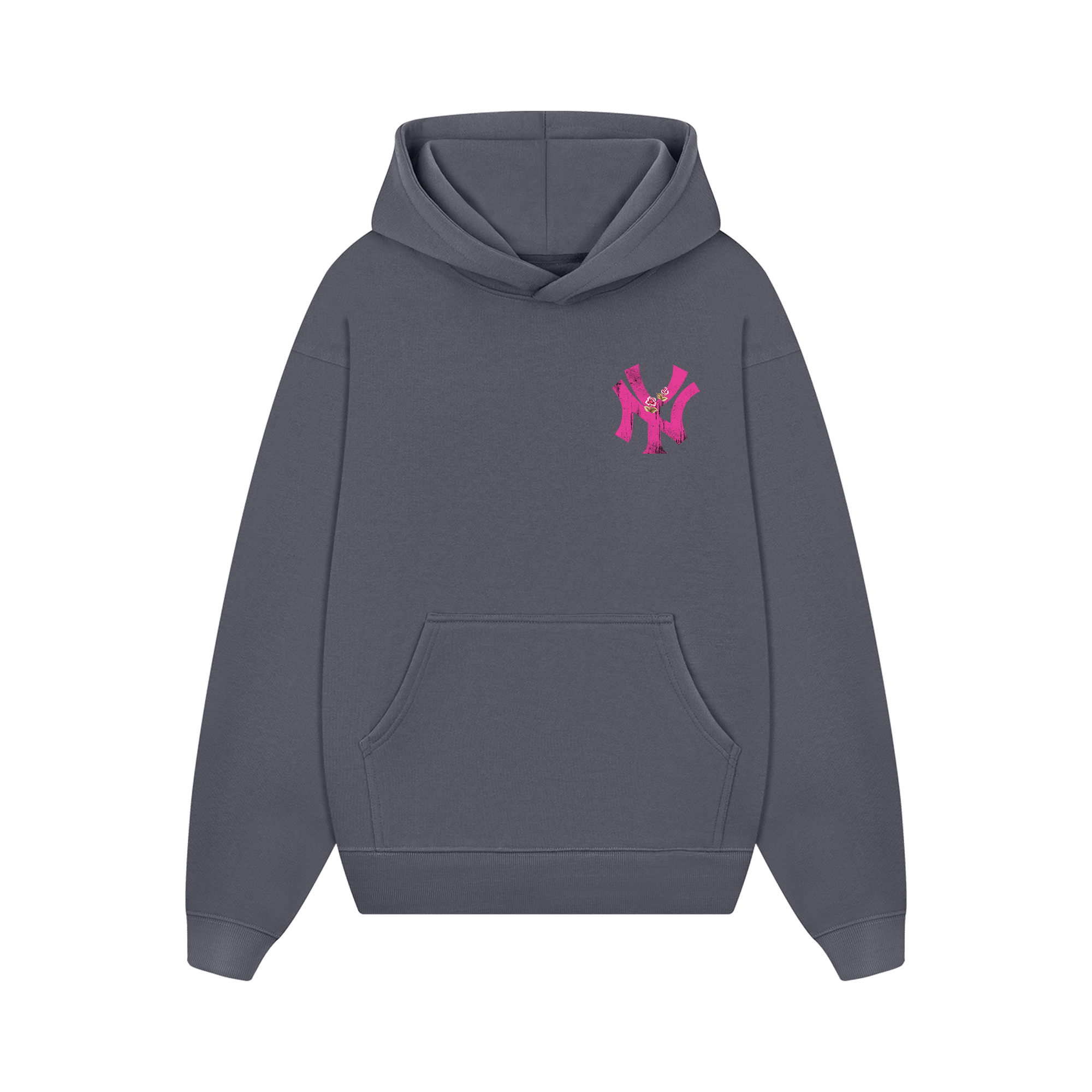 MLB Floral Pink Rose New York Yankees Hoodie