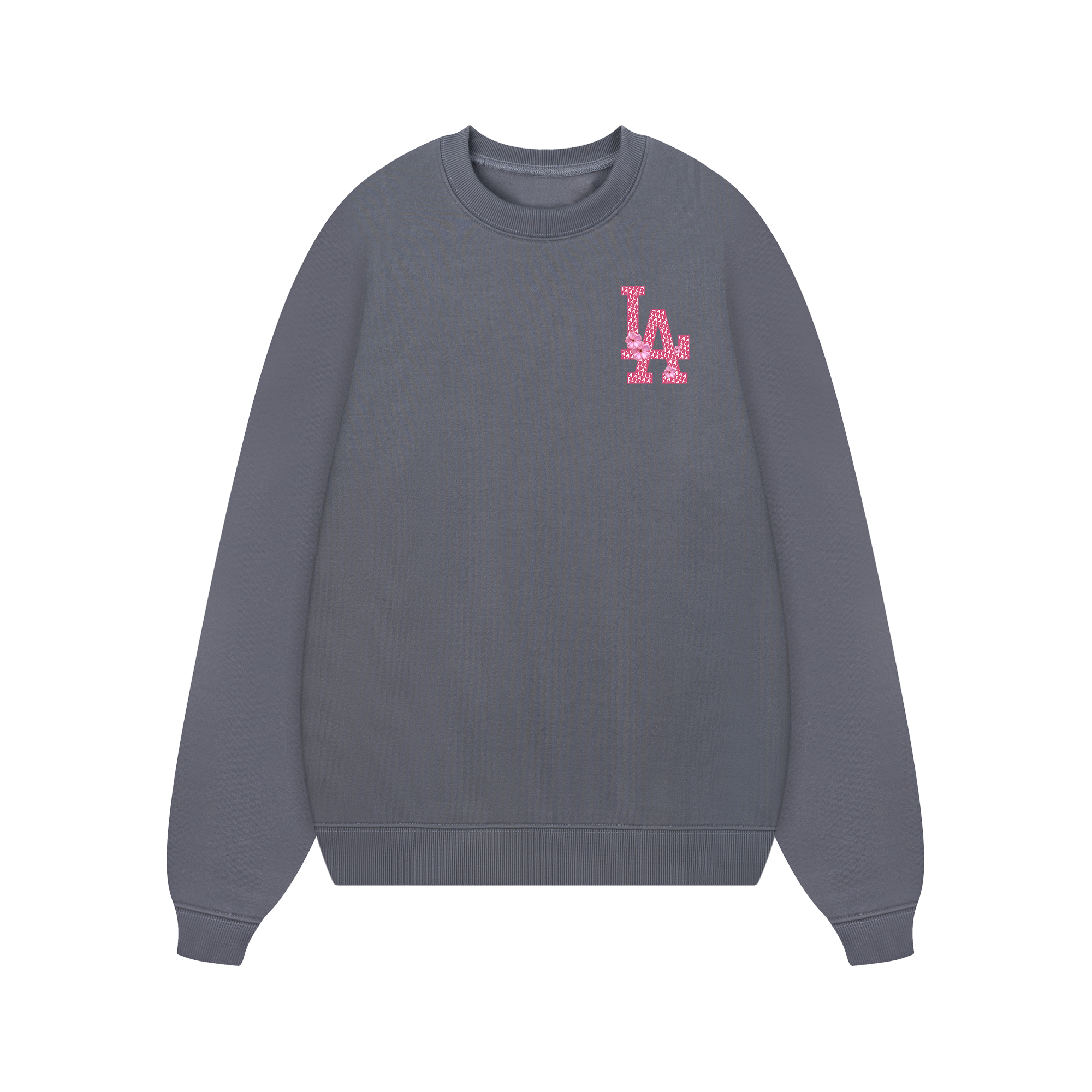 MLB Floral Pink Peach LA Flower Sweater