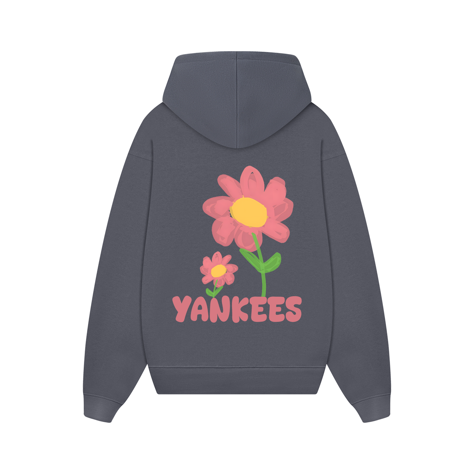 MLB Floral Yankees Pink Flower Hoodie