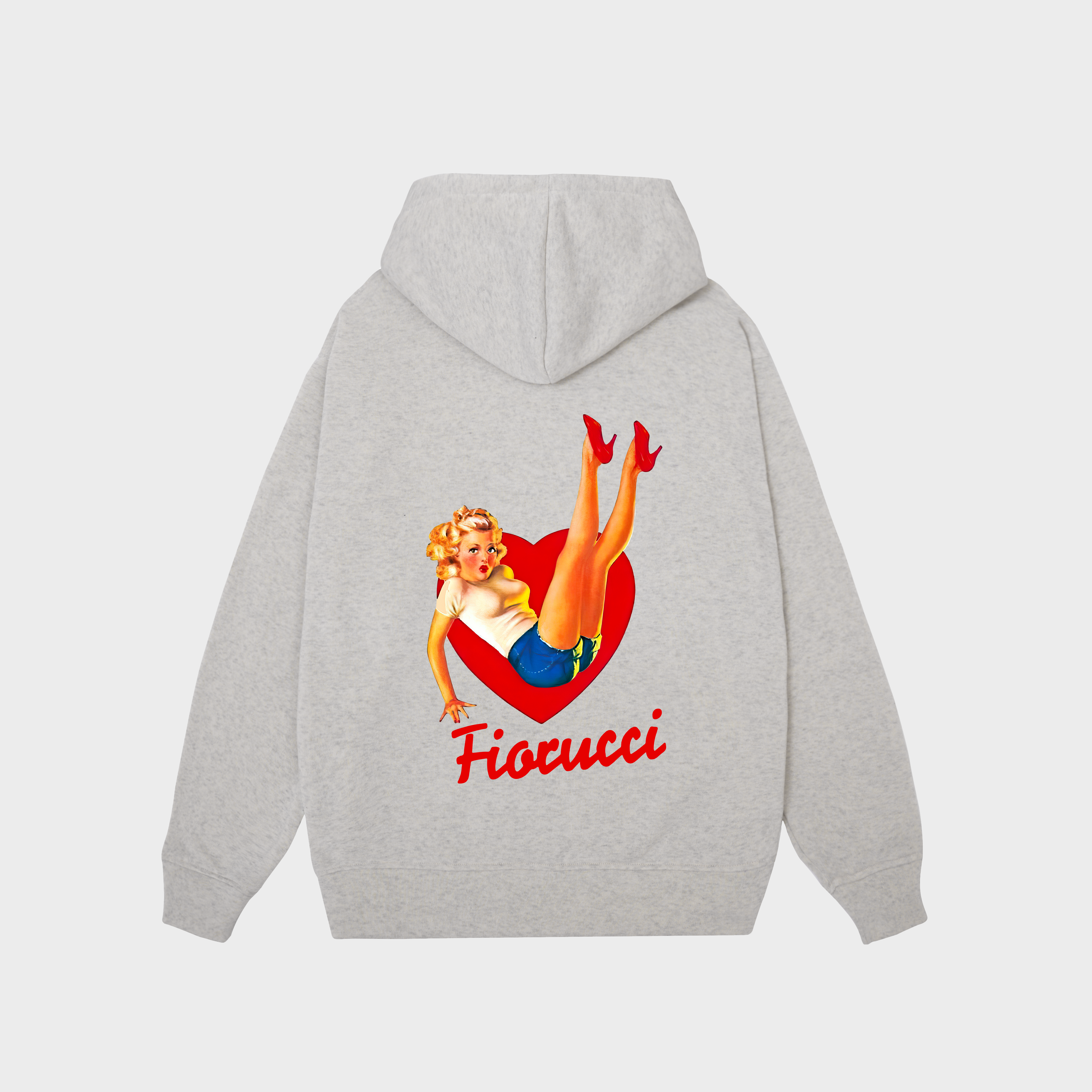 FIOCUCCI GIRL HOODIE / XÁM TIÊU