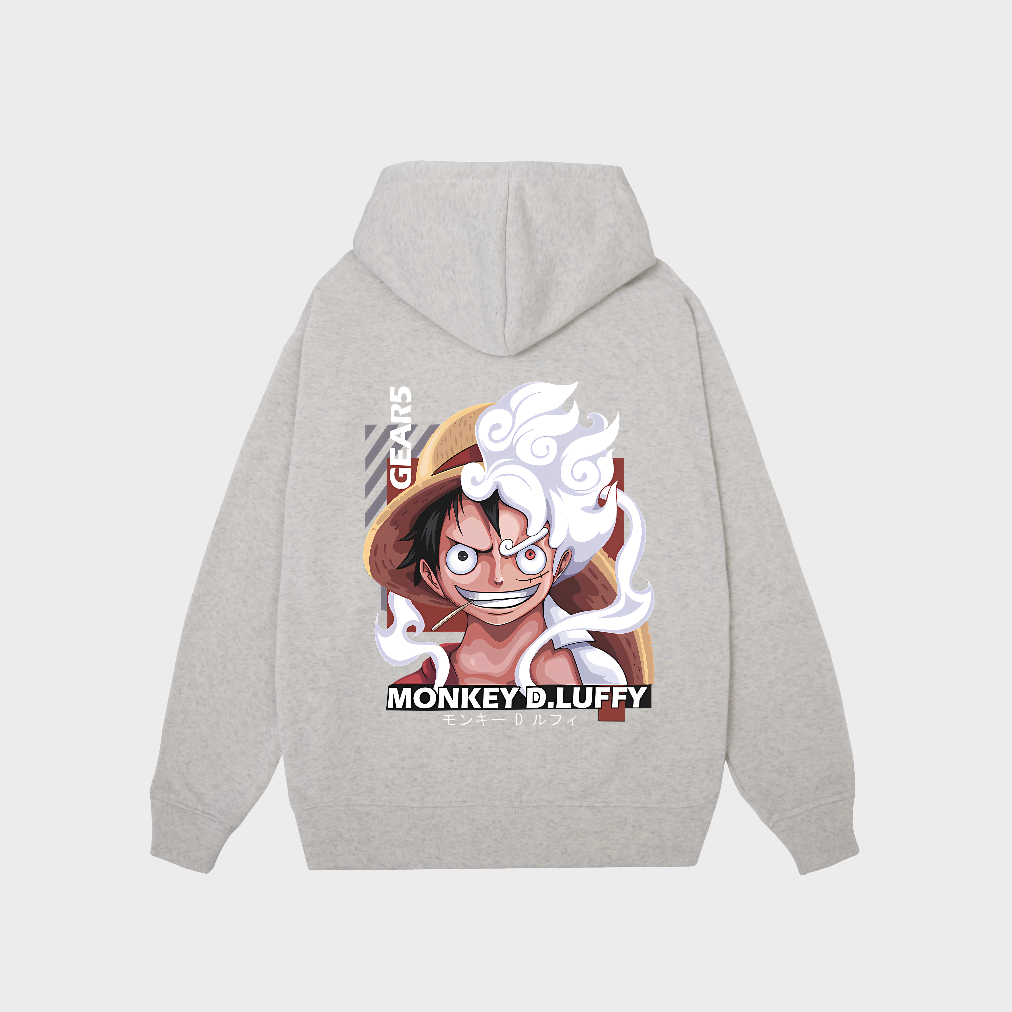 ONE PIECE LUFFY GEAR 5 HOODIE / XÁM TIÊU