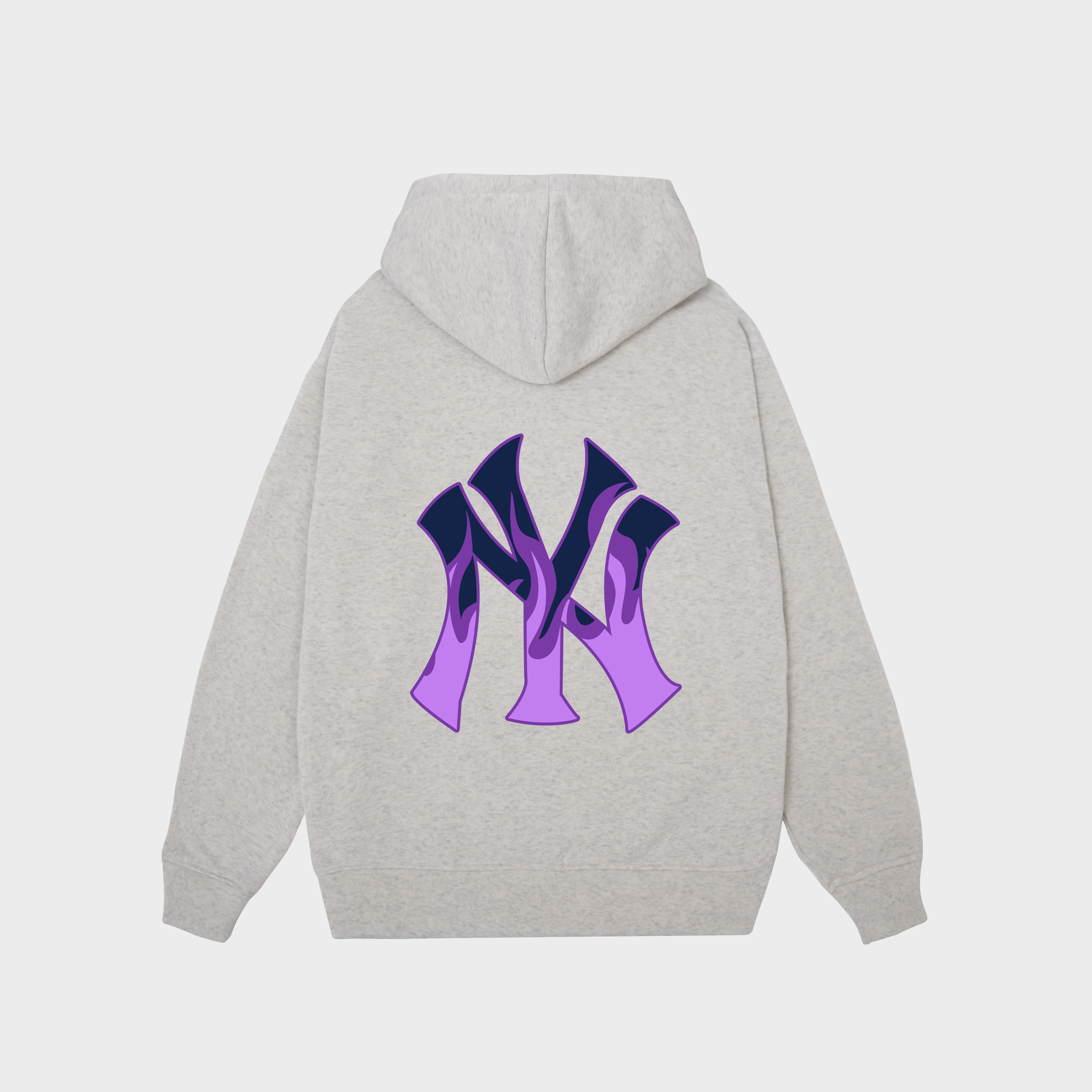 MLB New York Yankees Purple Fire Hoodie