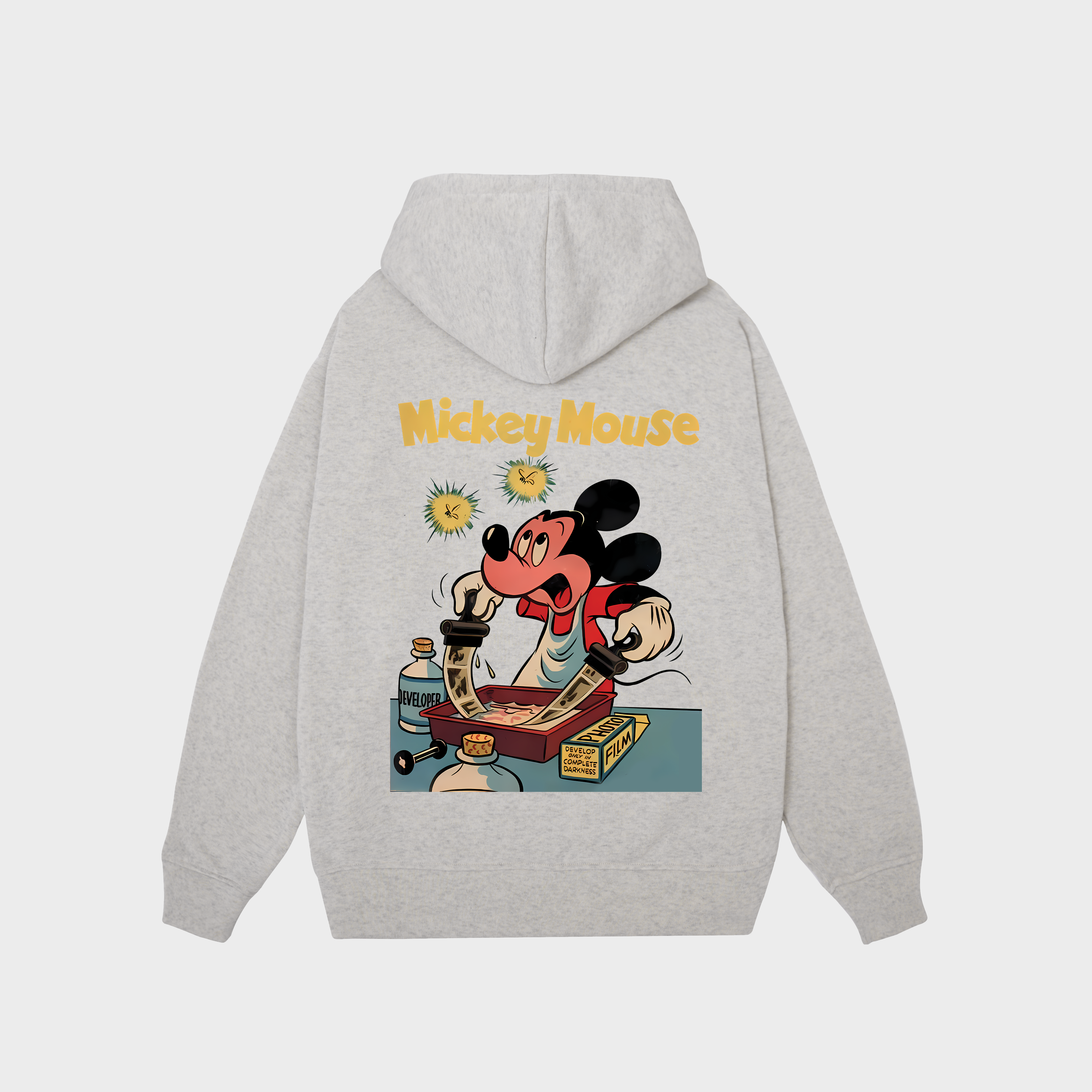 DISNEY MICKEY MOUSE HOODIE / XÁM TIÊU