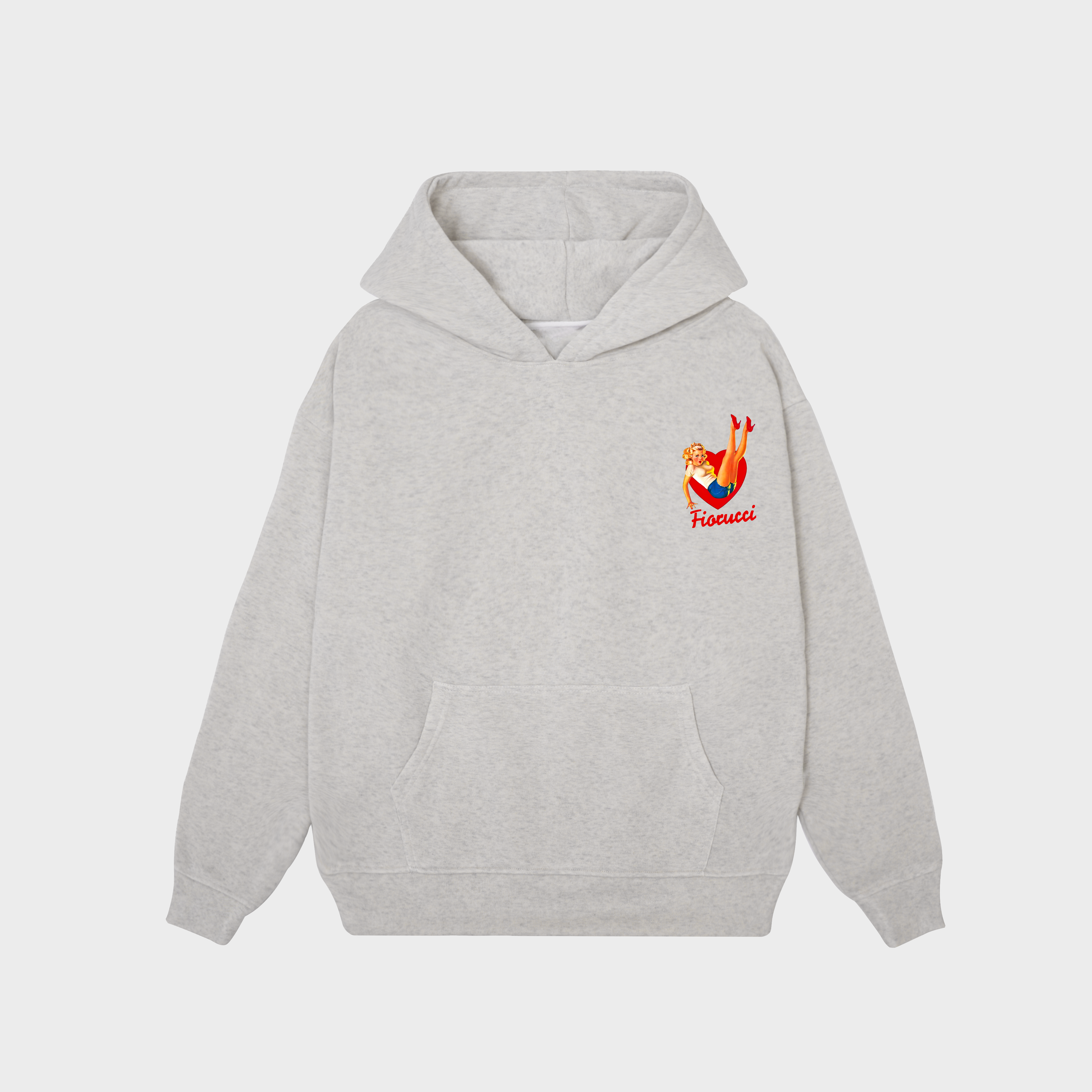 FIOCUCCI GIRL HOODIE / XÁM TIÊU