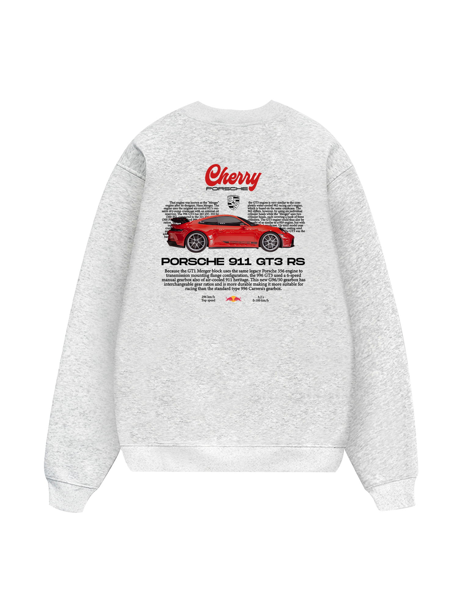 Porsche Red Cherry Mood Sweater