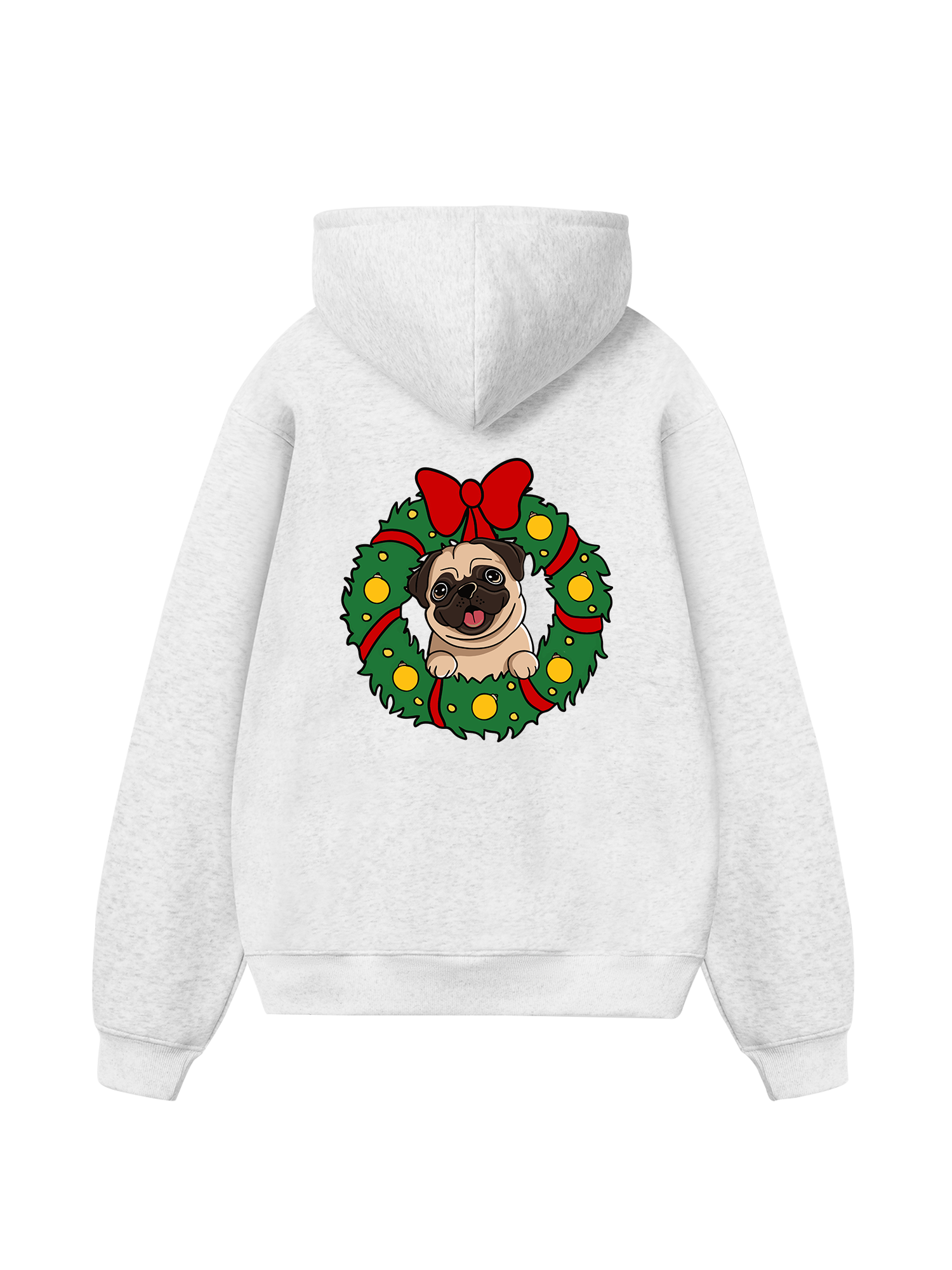 Pug In A Wreath Hoodie