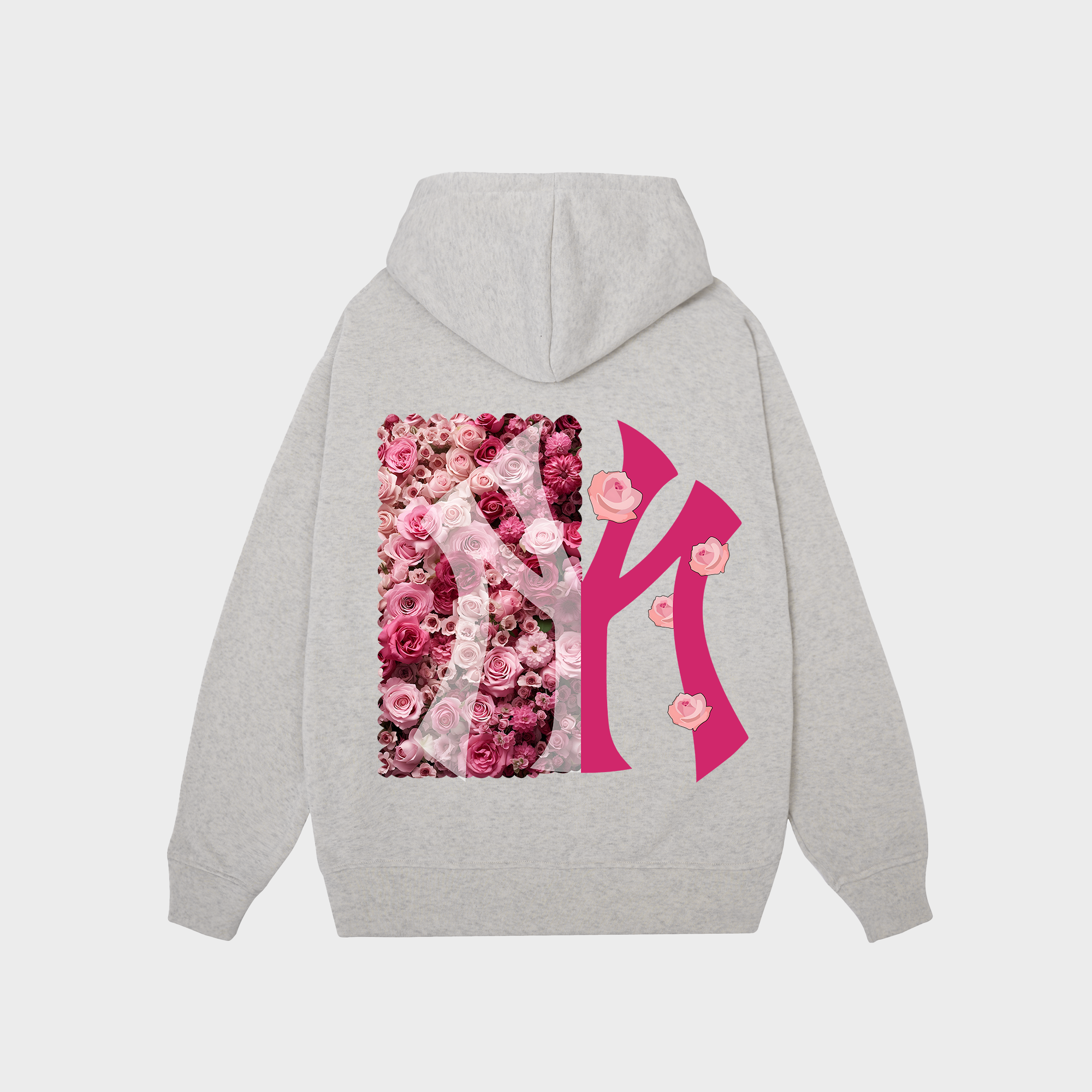 MLB Floral Pink Rose Hoodie