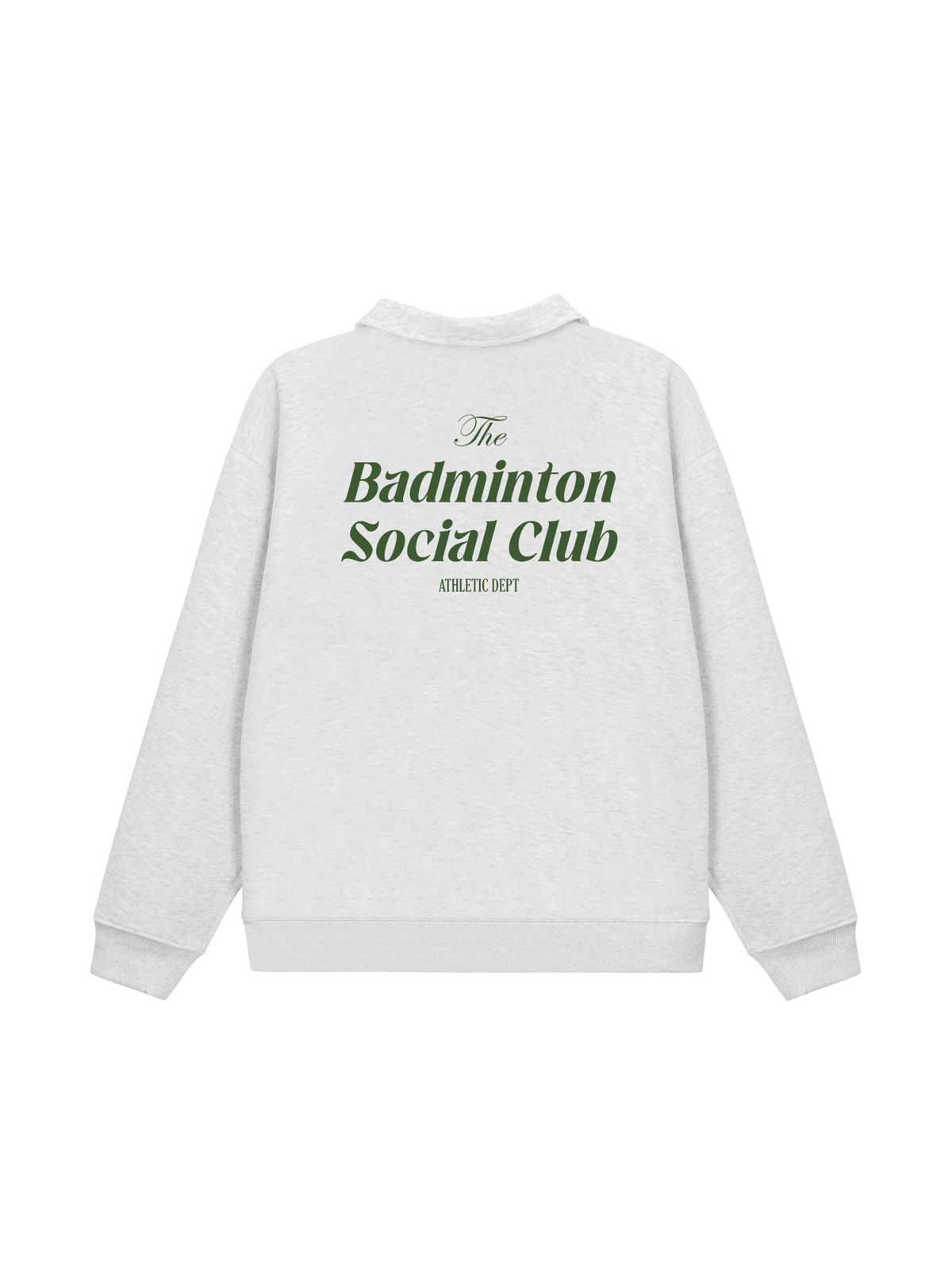 Áo Sweater Polo Nỉ Hai Da Badminton Social Club Athletic Dept