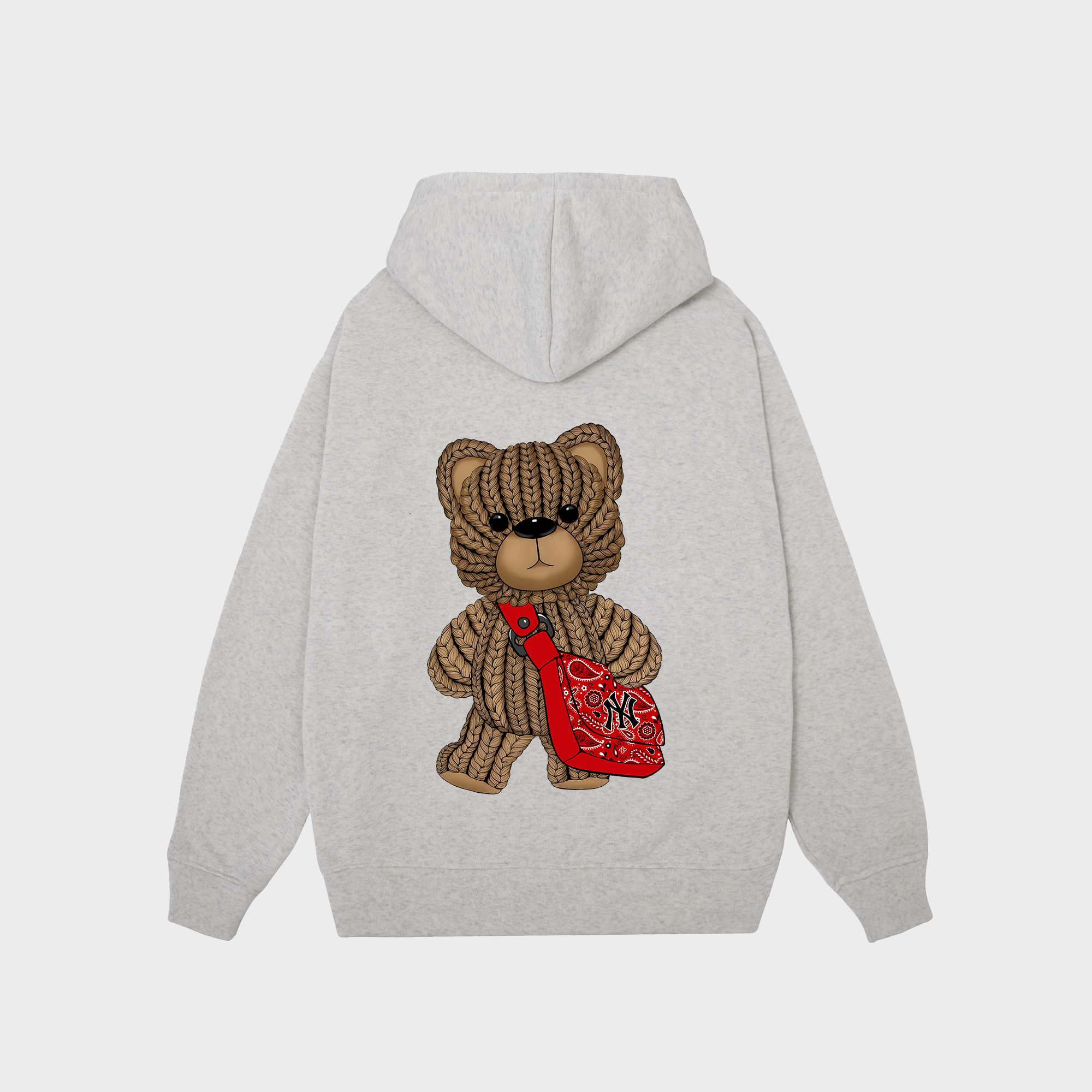 MLB Floral Teddy Bear Bandana Bag Hoodie