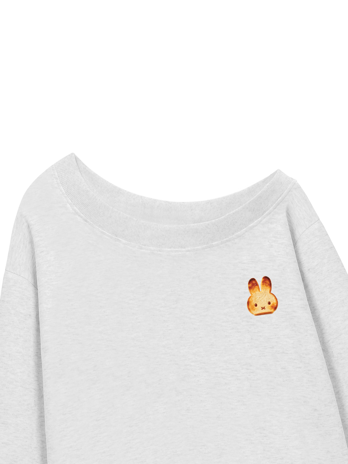 Áo Sweater Lệch Vai Nỉ Hai Da  Bunny Bread