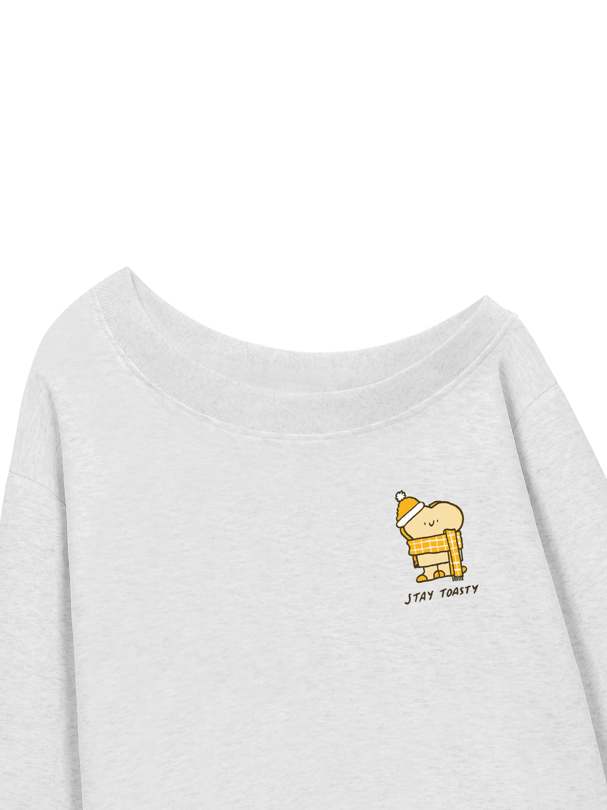 Áo Sweater Lệch Vai Nỉ Hai Da  Stay Toasty