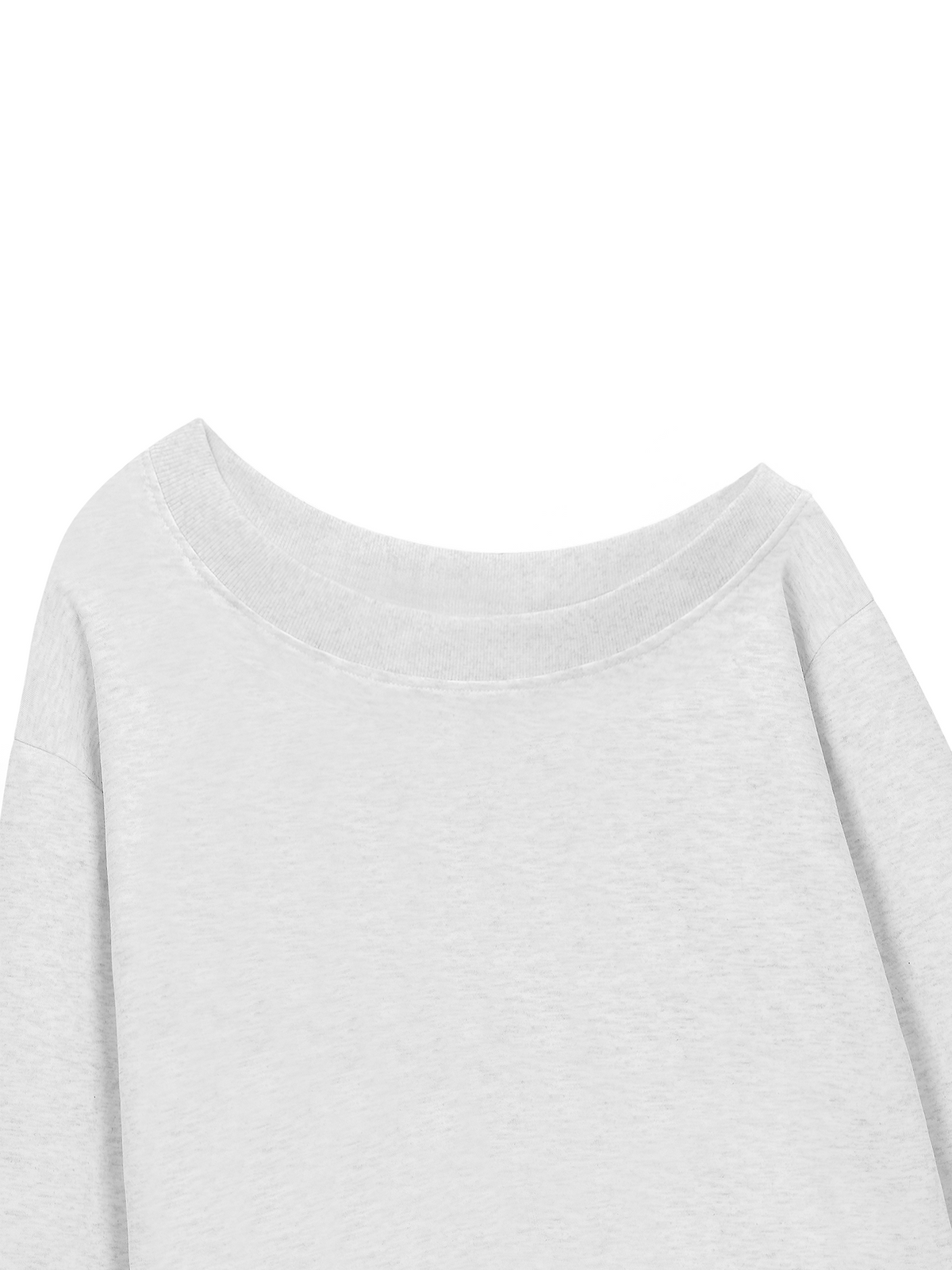 Áo Sweater Lệch Vai Nỉ Hai Da Cotton USA Basic