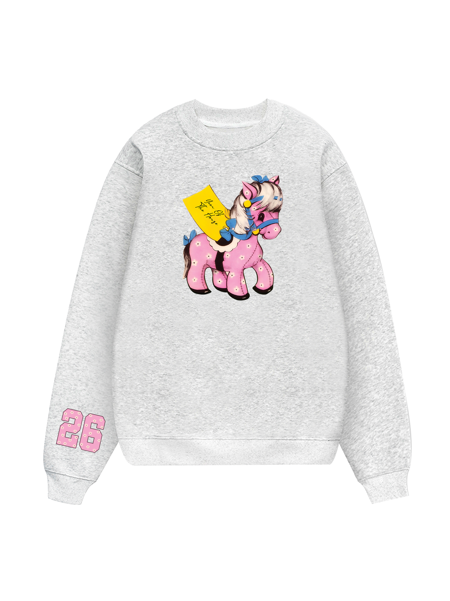 Pink Flower Year Of Horse Sweater