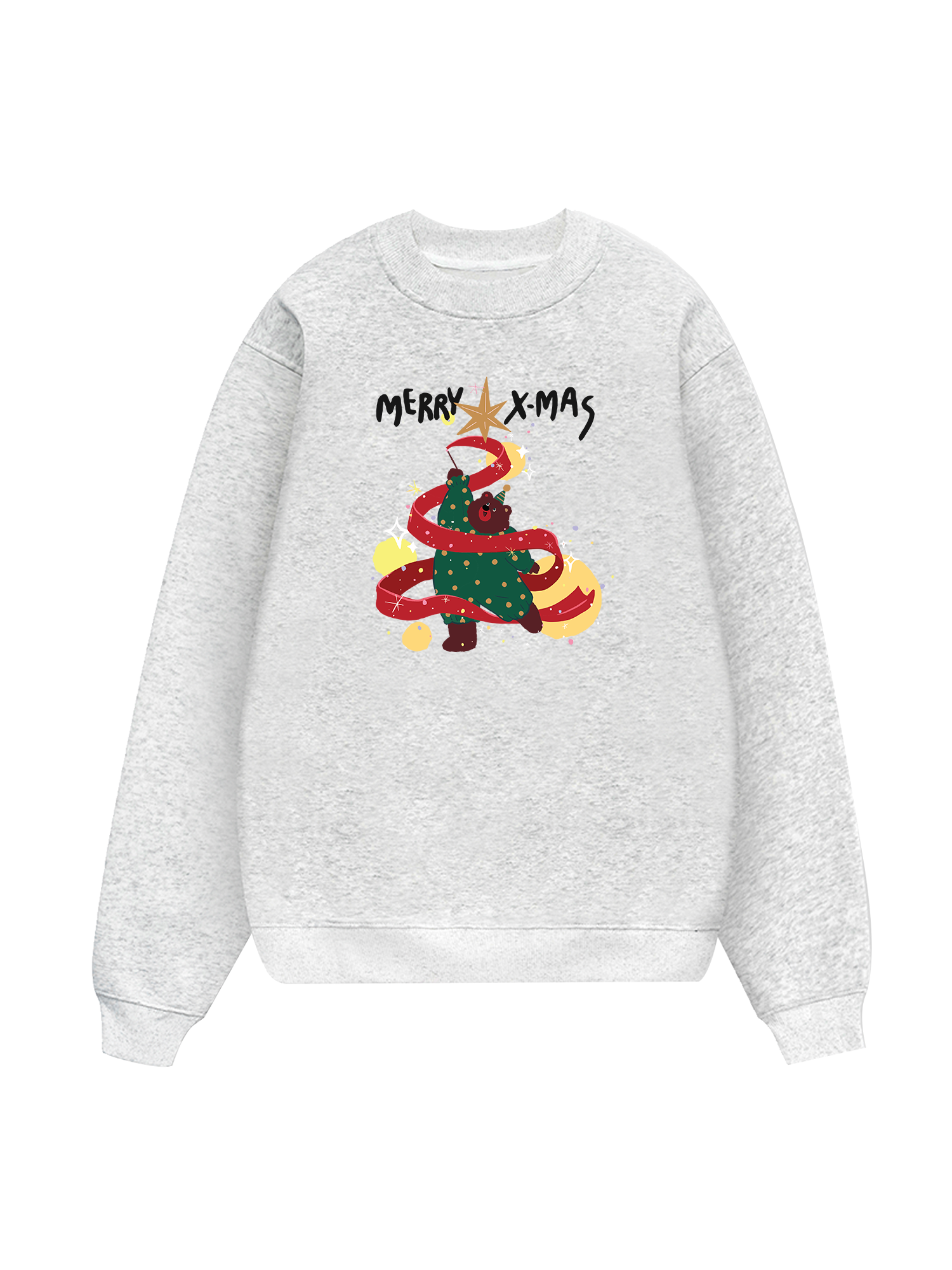 Xmas Tree Brown Bear  Sweater