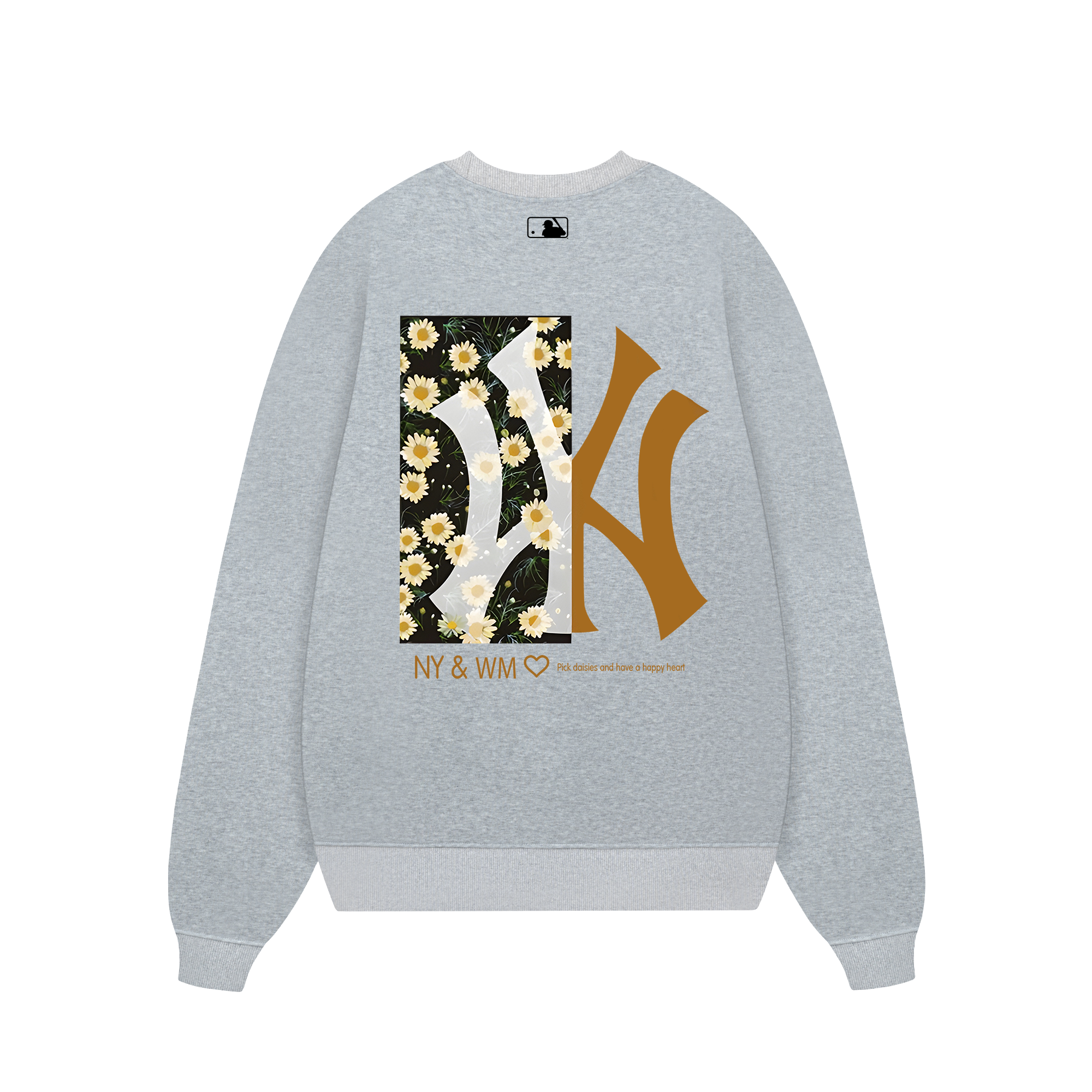 MLB Floral Pick Daisy Heart Sweater