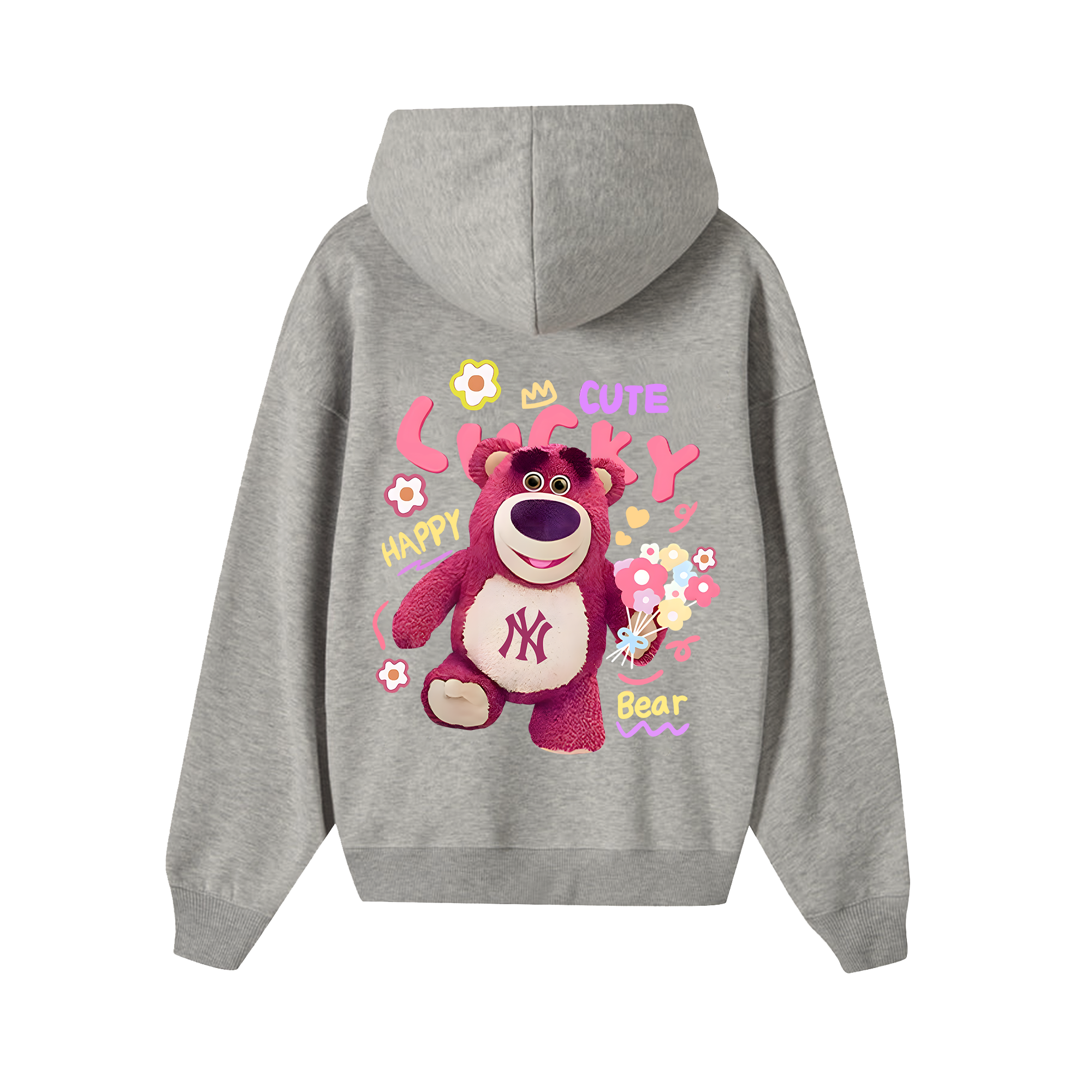 MLB Floral Pink Bear Toy Story Hoodie