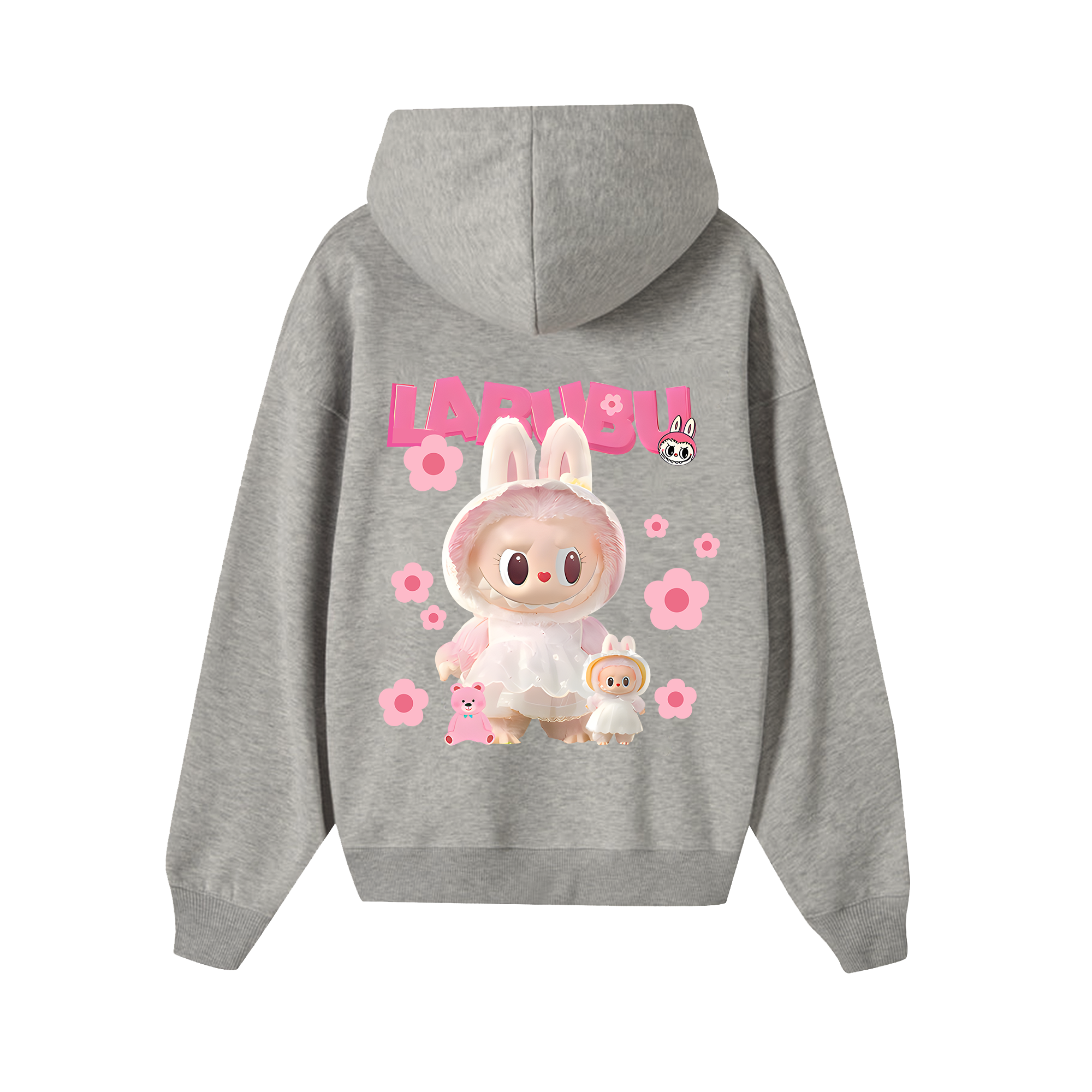 Labubu Cute Pink Flower Hoodie