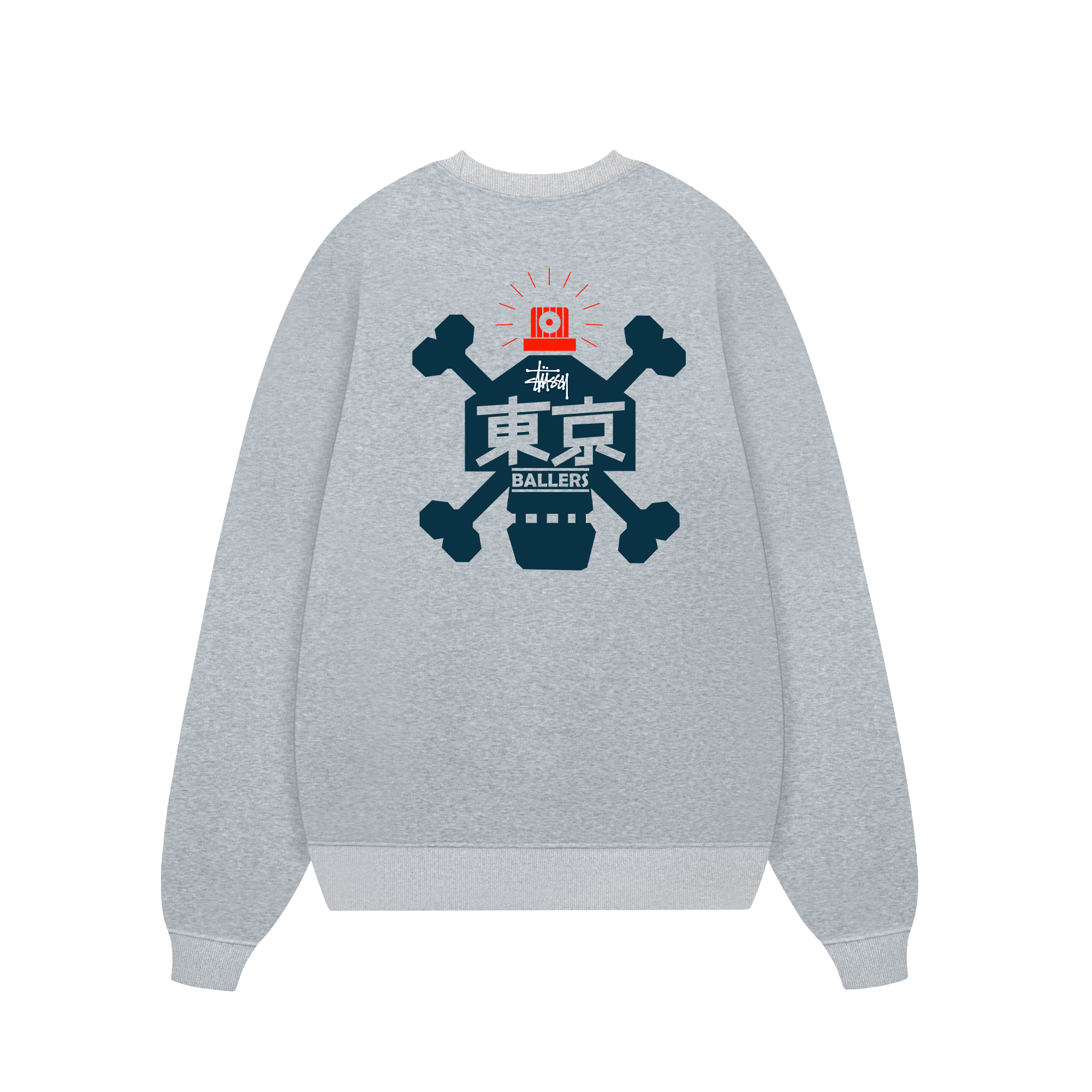 Stussy Skull Paint Spray Can Sweater