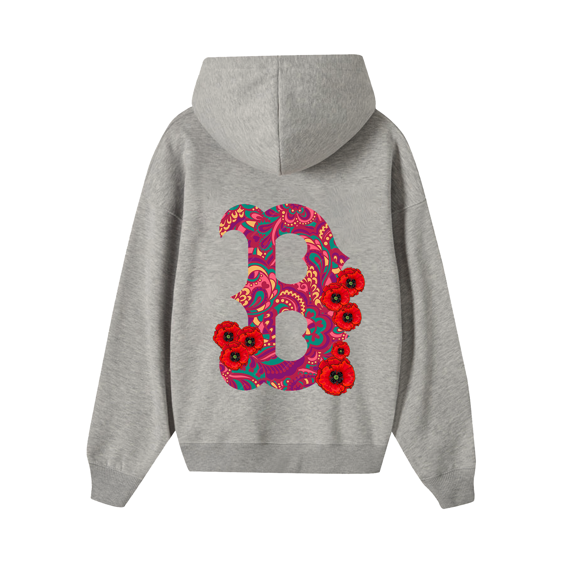 MLB Floral Big B Logo Tropical Hoodie