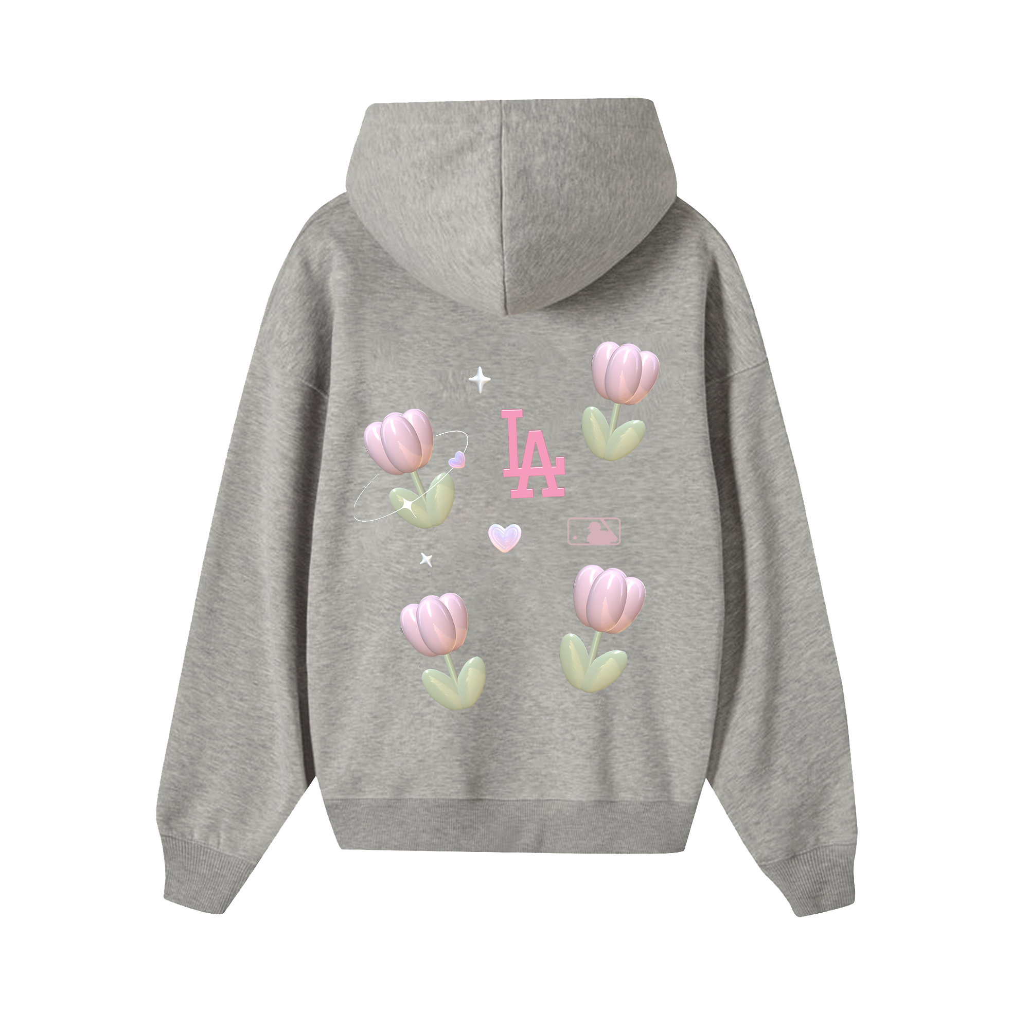 MLB Floral Cute LA Tulip  Hoodie