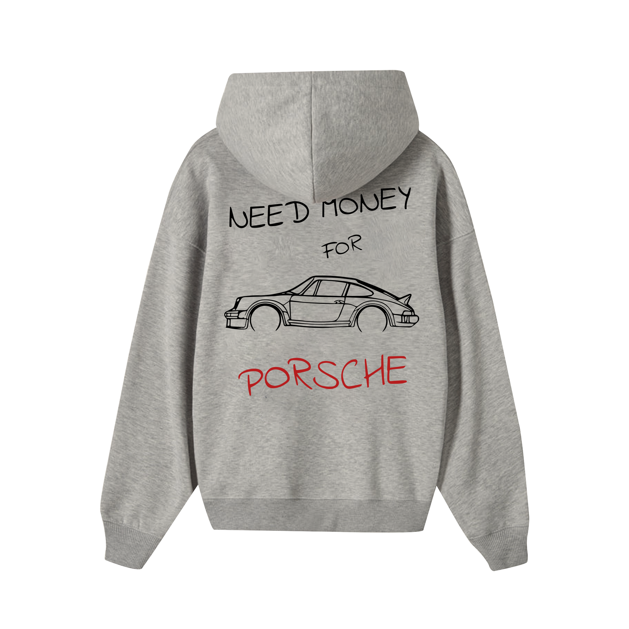 Porsche Need Money Sketch Hoodie