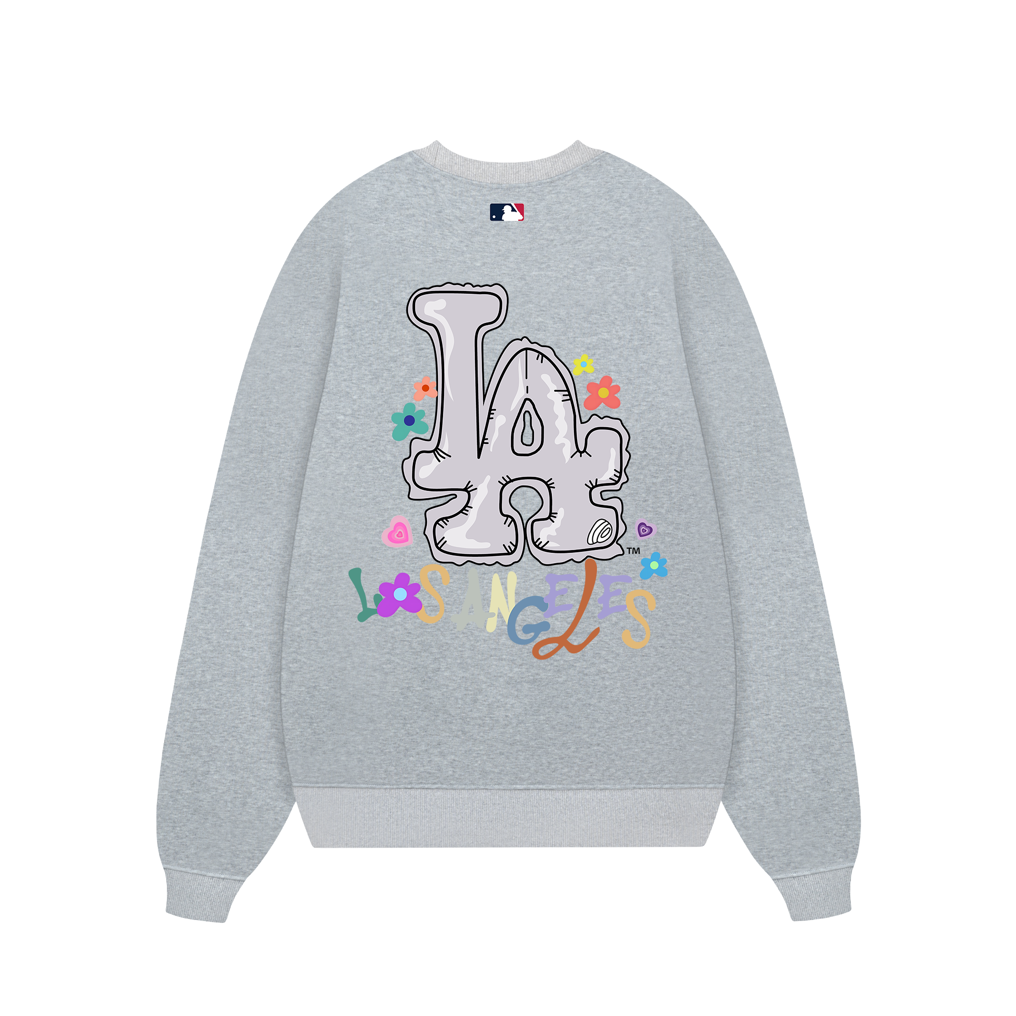 MLB Floral LA Groovy Flower Sweater