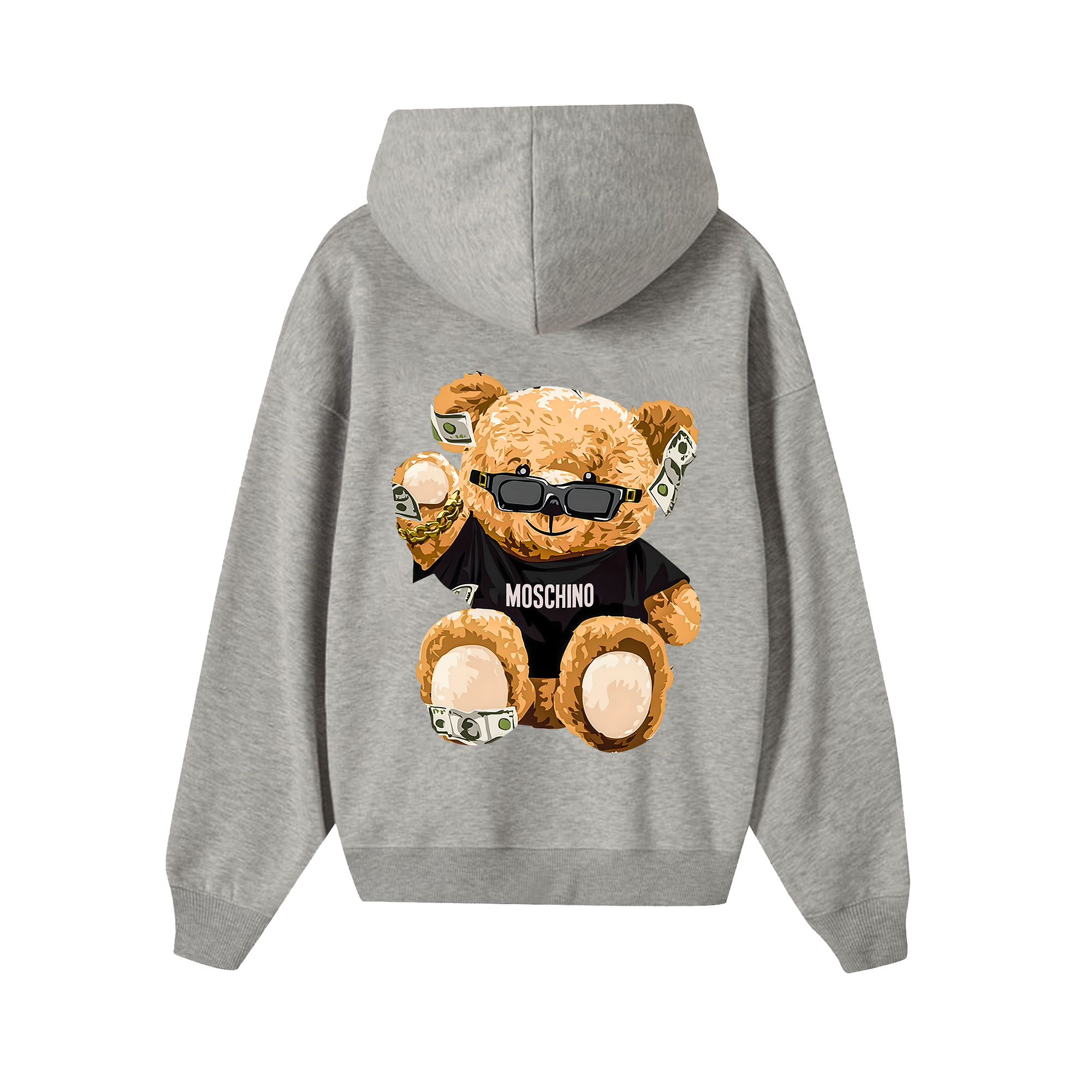 Moschino Brown Bear Money Hoodie