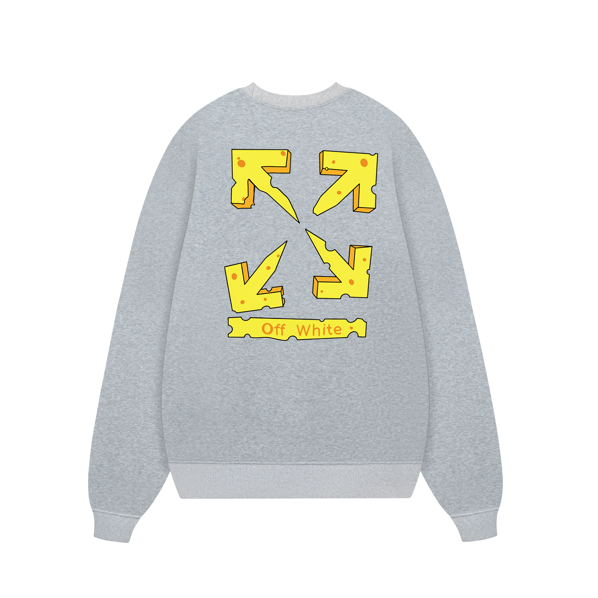 Off White Piece Of Cheese Sweater