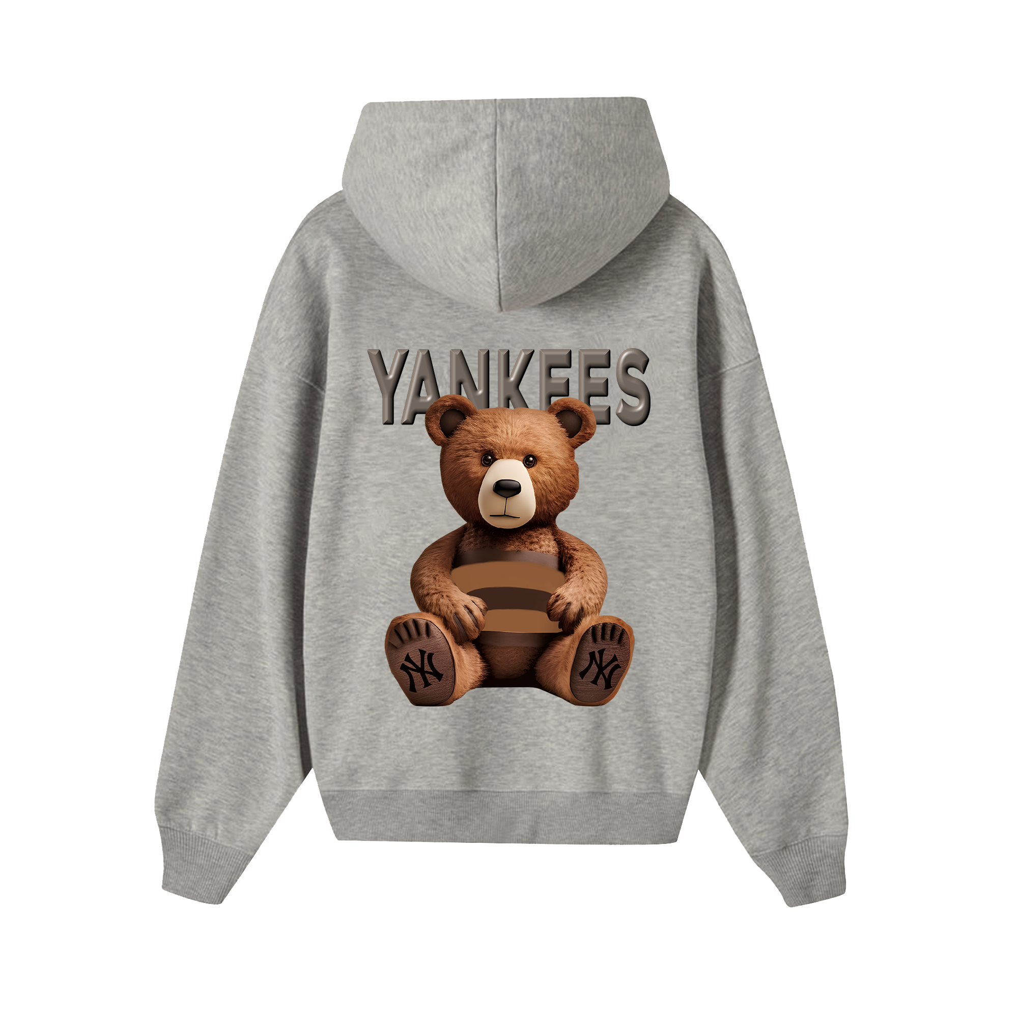 MLB Floral Teddy Bear Luxury Hoodie