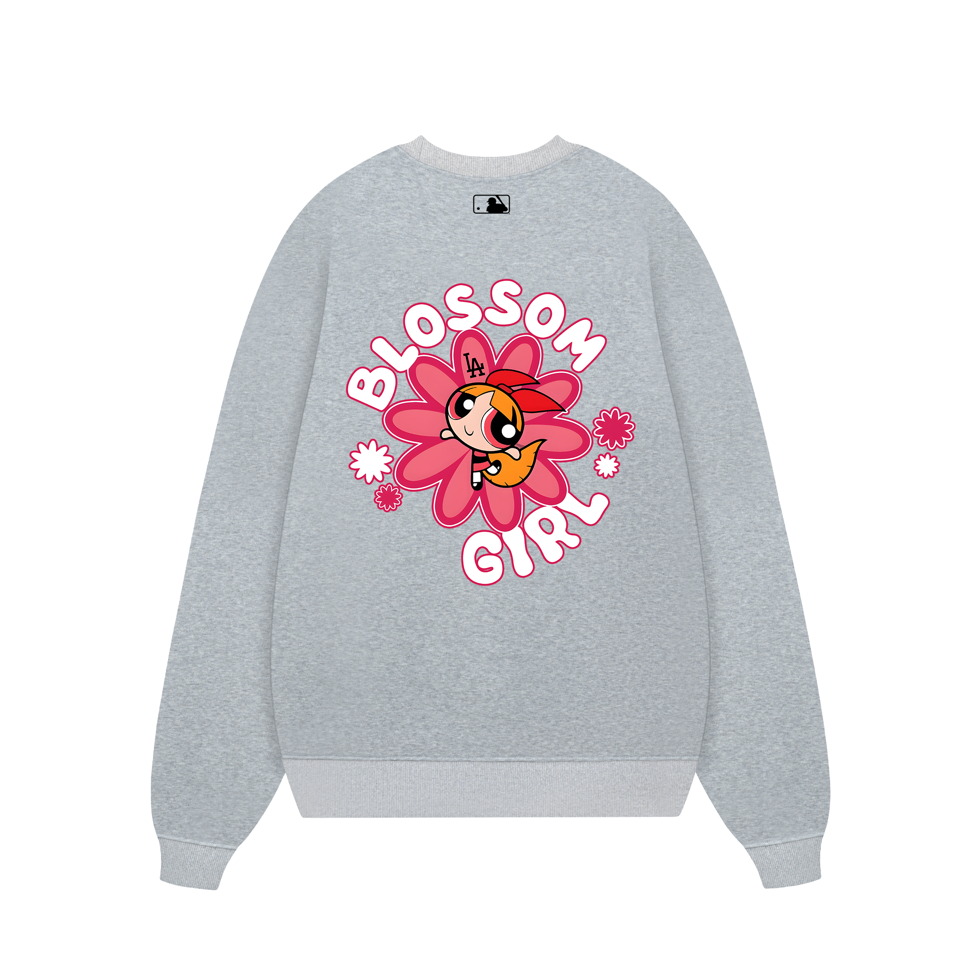 MLB Floral Pink Bubble Girl Sweater