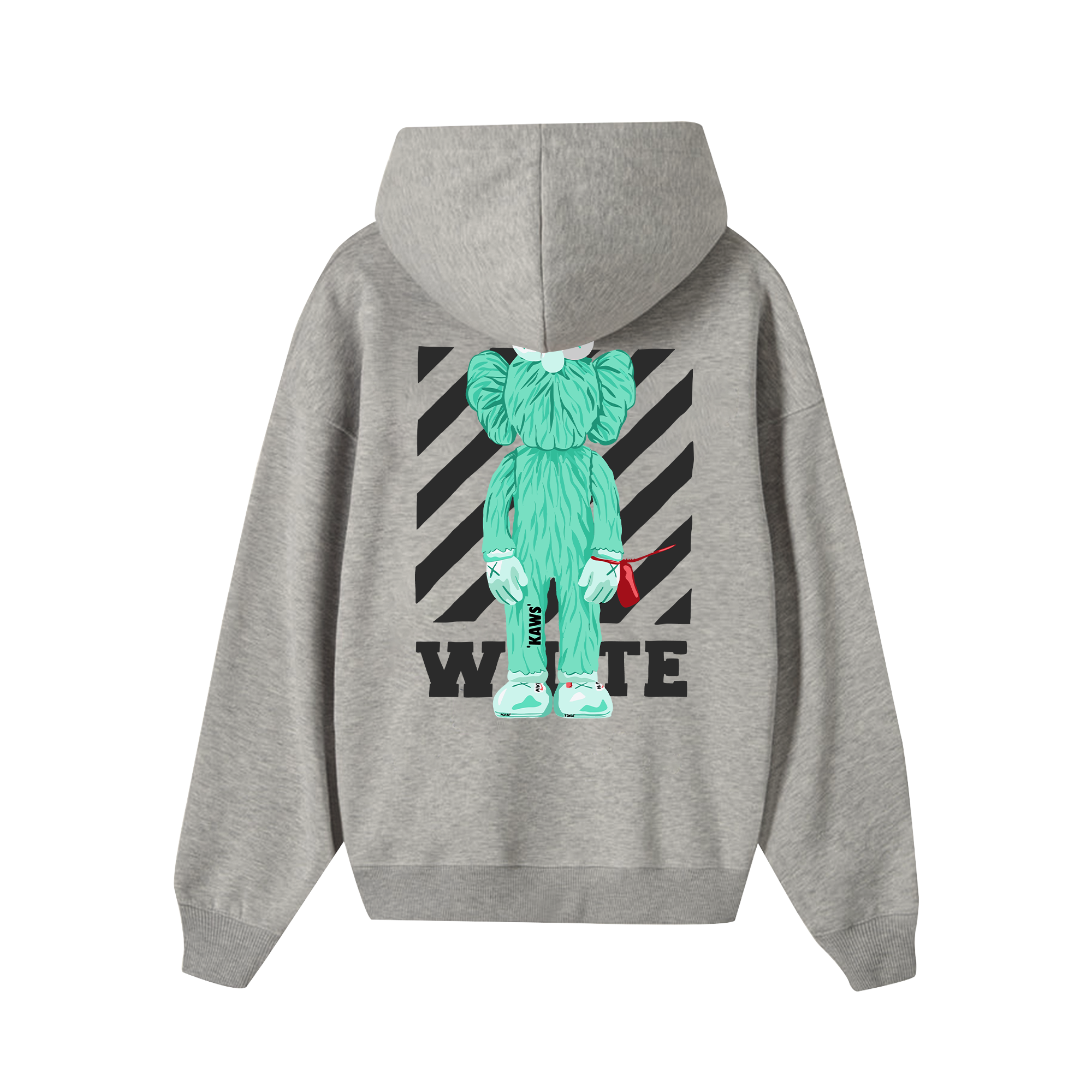 Off White KAWS Lime Hoodie