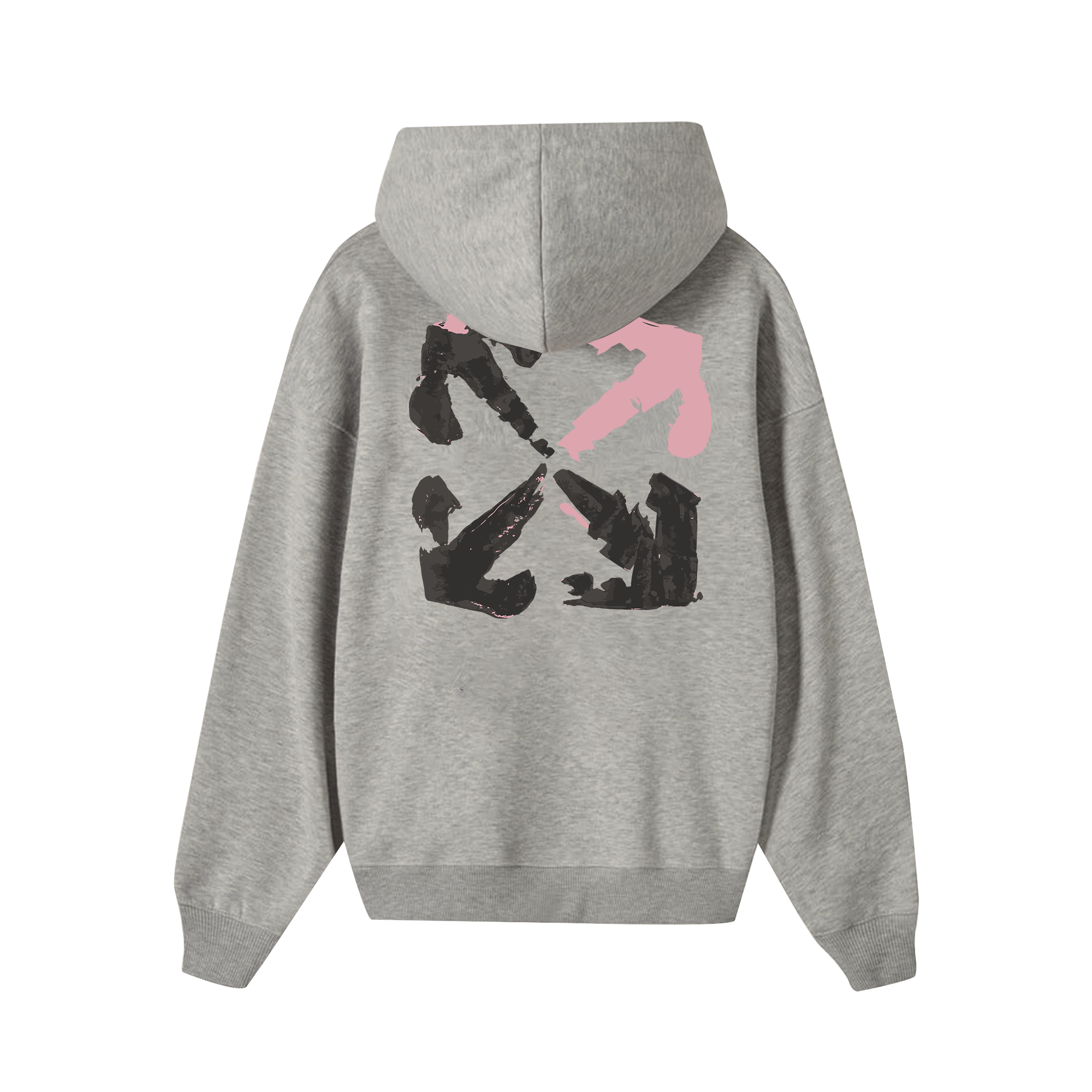 Off White Brush Pink Arrow Hoodie