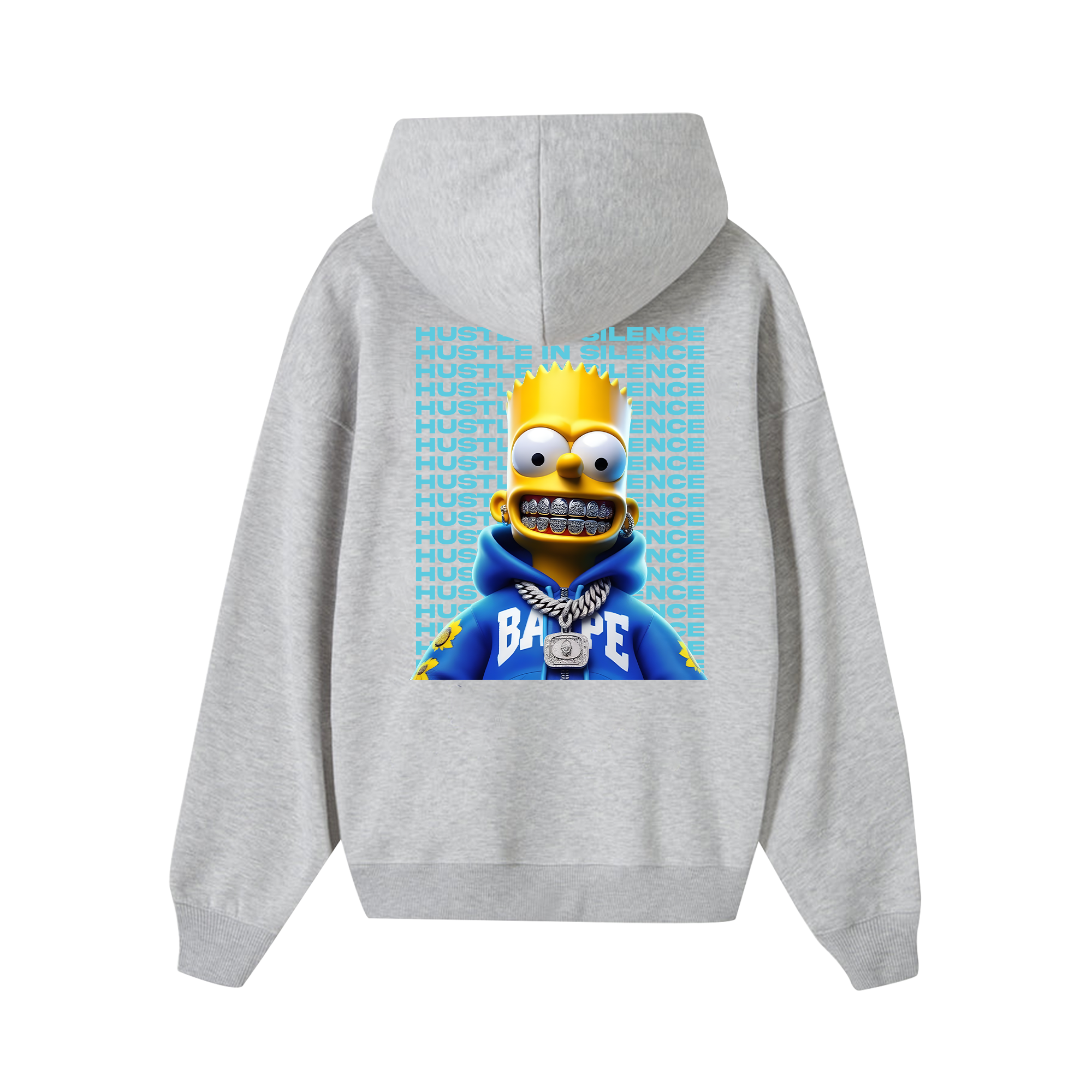 Money Bart Simpson Flexing Hoodie