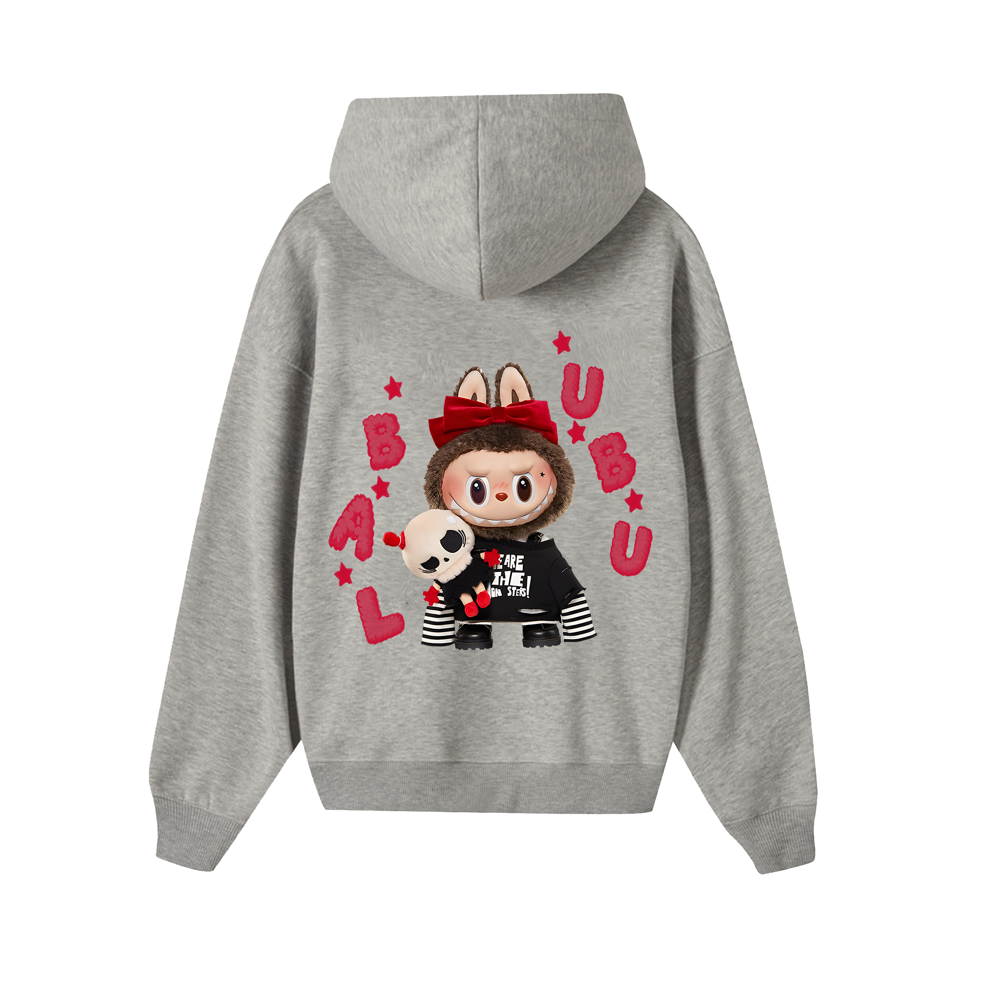 Labubu Cute Red Hoodie