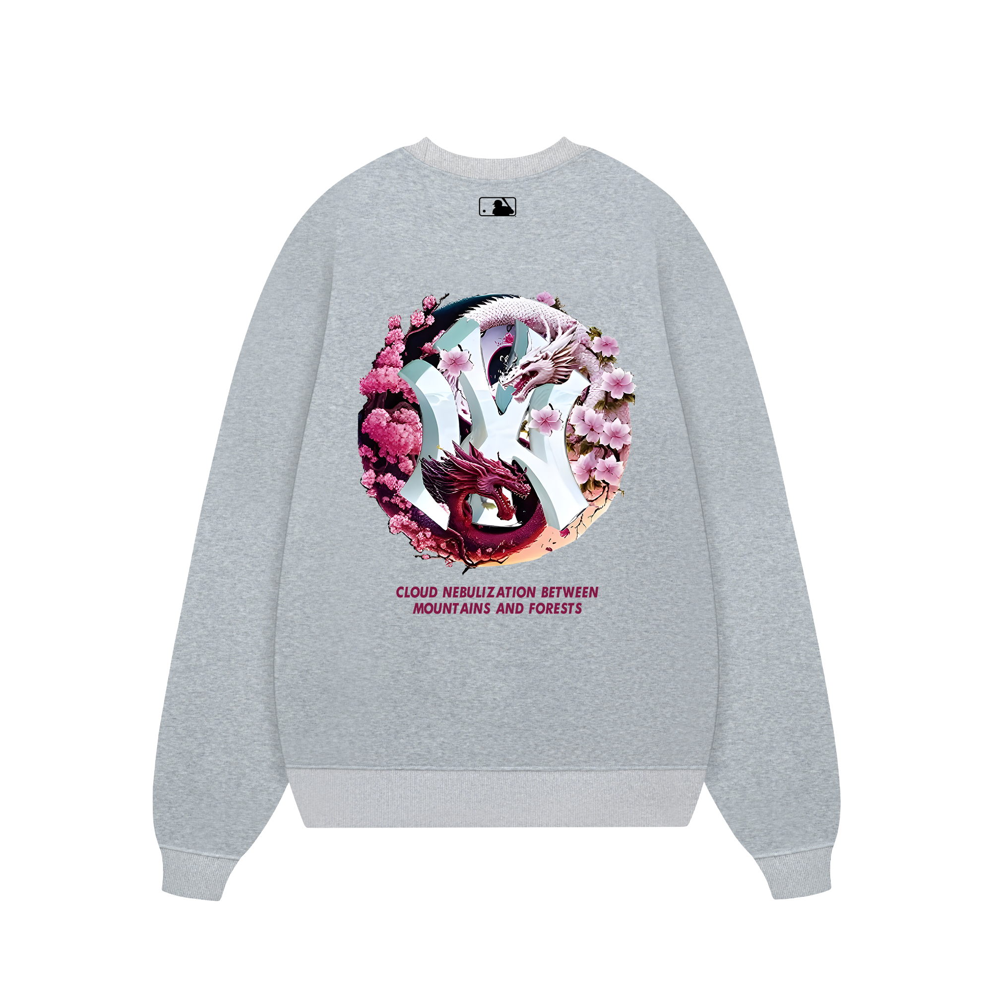 MLB Floral Dragon Cloudy Sweater