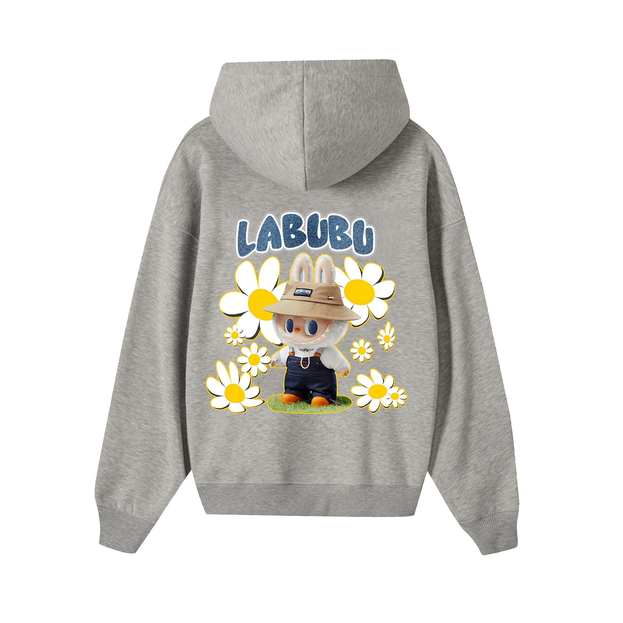 Labubu With Daisy Flower Hoodie