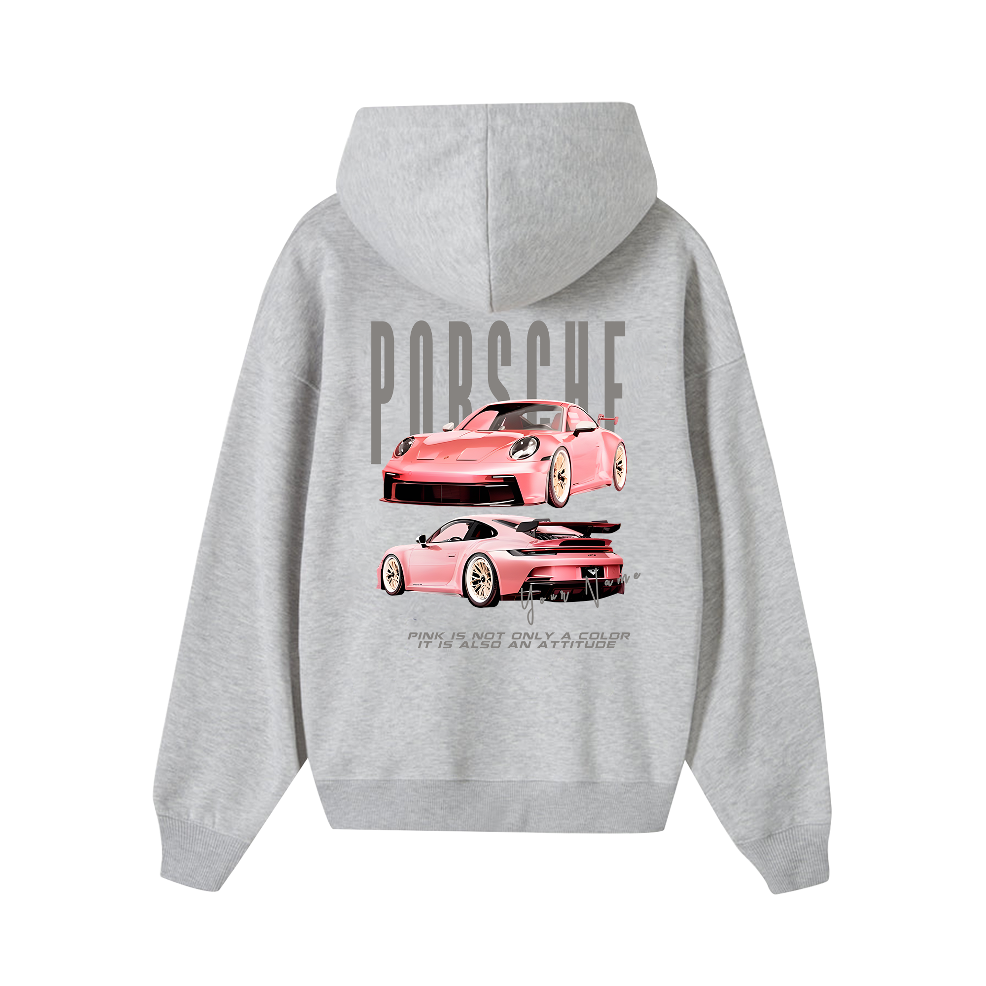 Custom Car Porsche Pink Is Also An Attitude Hoodie