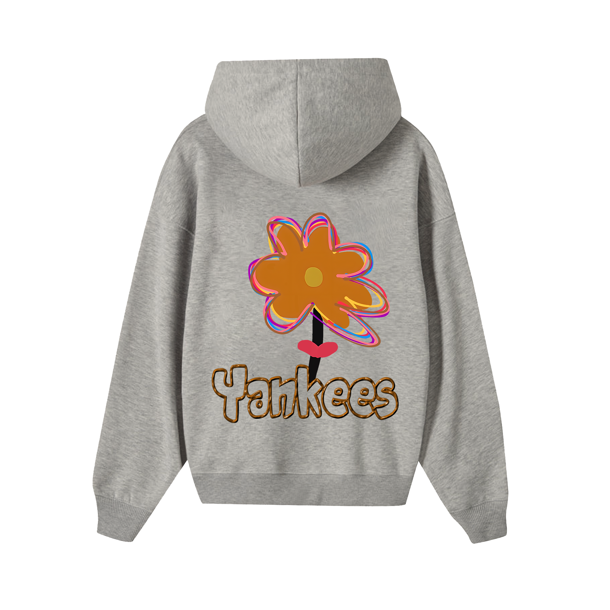 MLB Floral LA Yeankees  Groovy Flower Hoodie