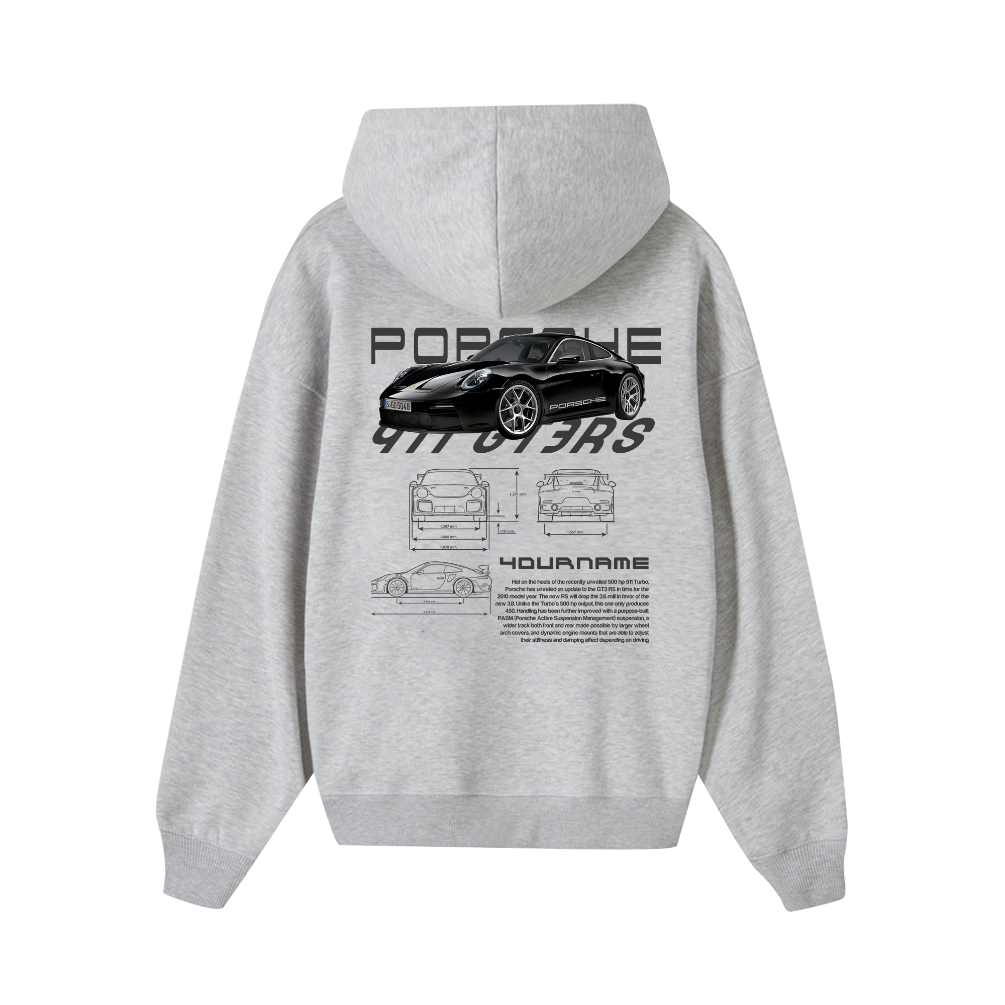 Custom Car Porsche 911 GT3 RS Vintage Hoodie