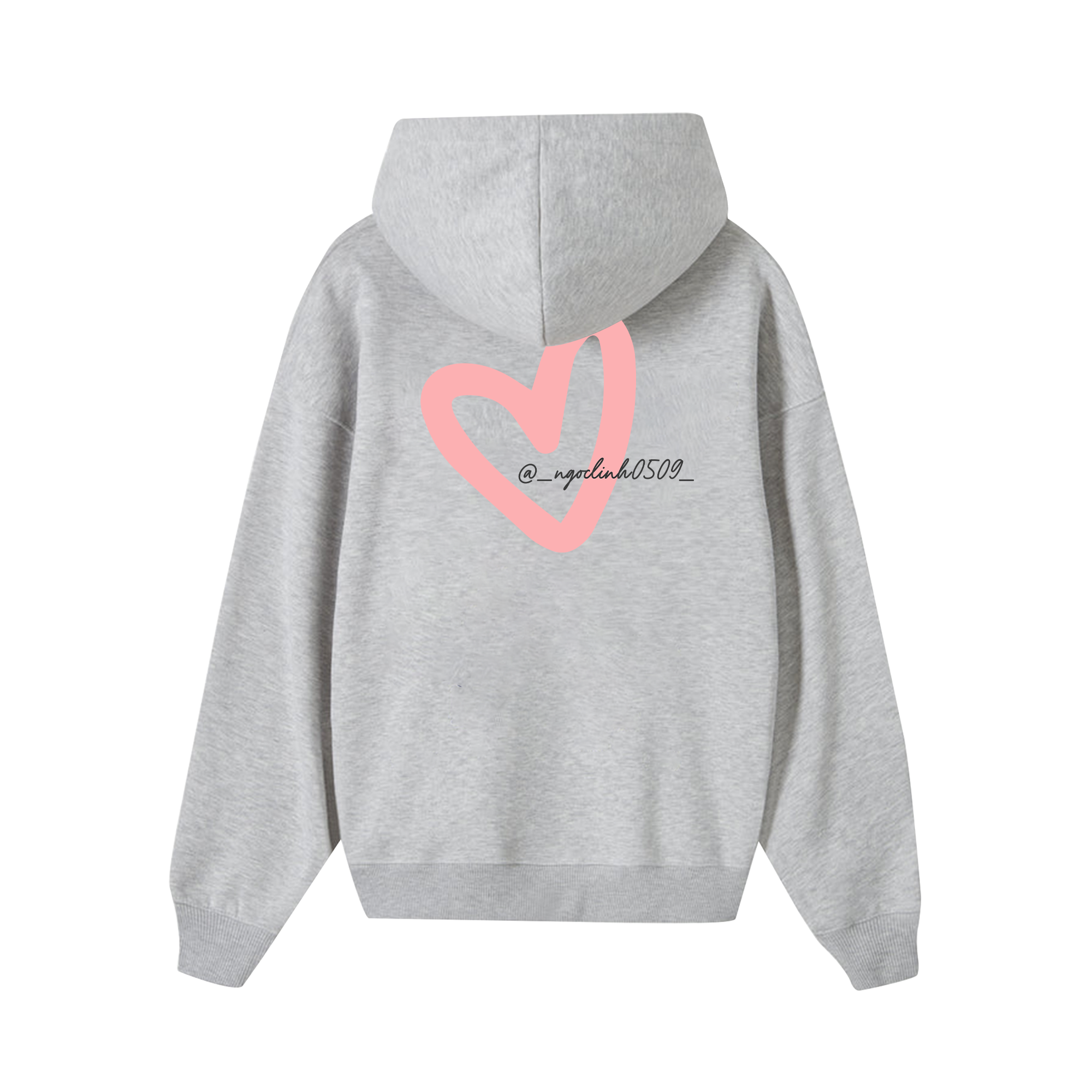 Custom Couple Heart Instagram Hoodie