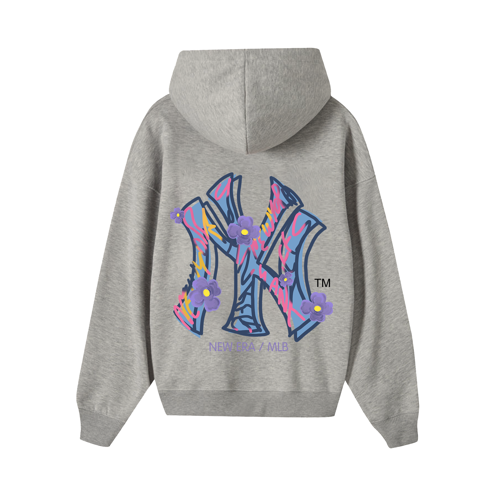 MLB Floral Purple Logo Hoodie