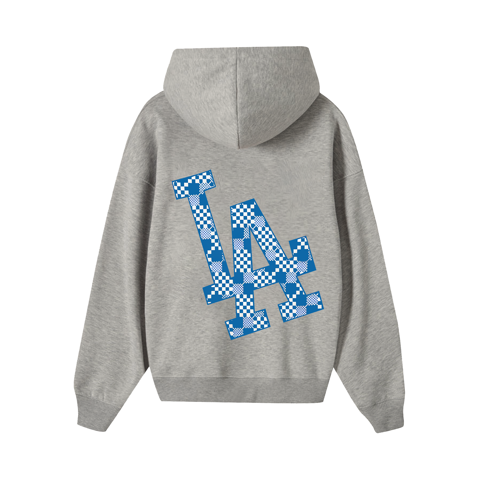 MLB Floral Blue Checkered Hoodie