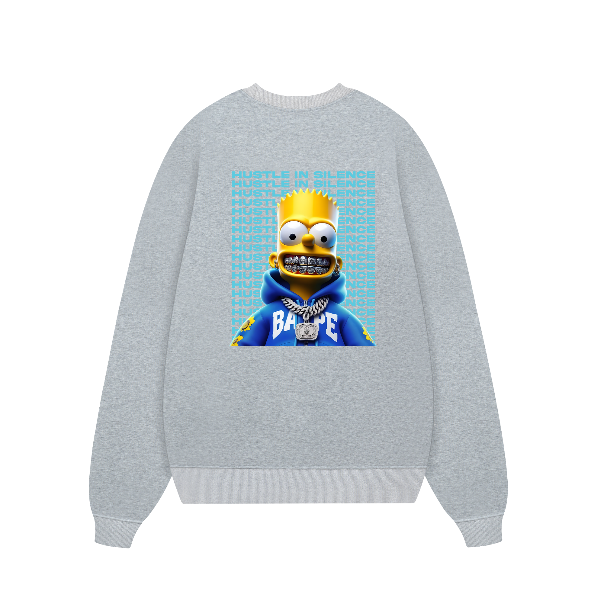 Money Bart Simpson Flexing Sweater