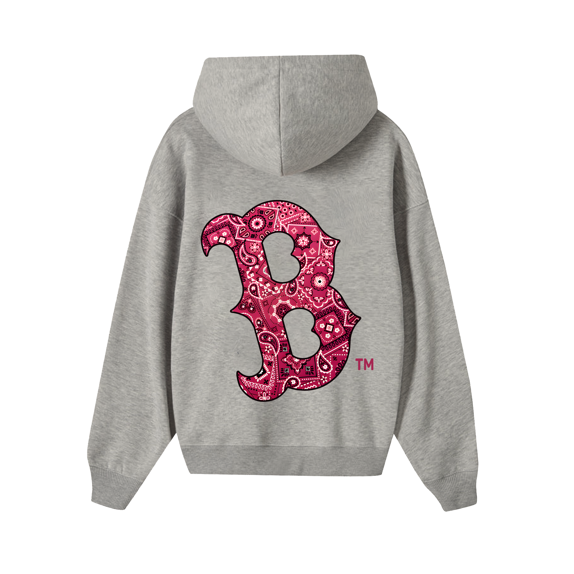 MLB FLoral Boston Red Bandana Hoodie