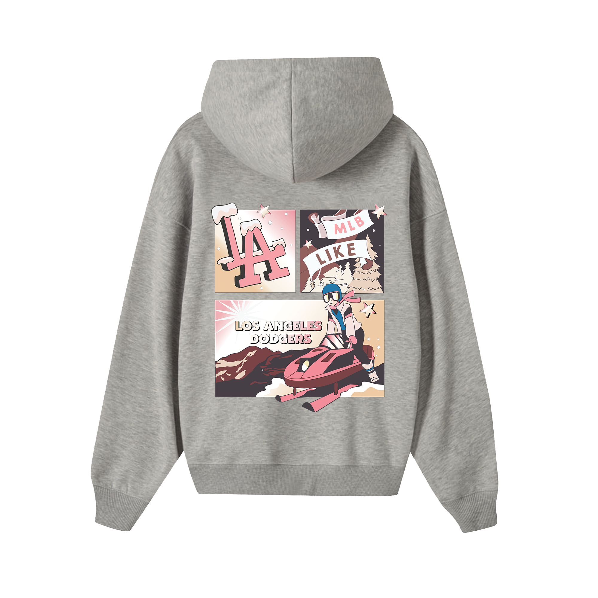 MLB Los Angeles Dodgers Skiing Girl Hoodie